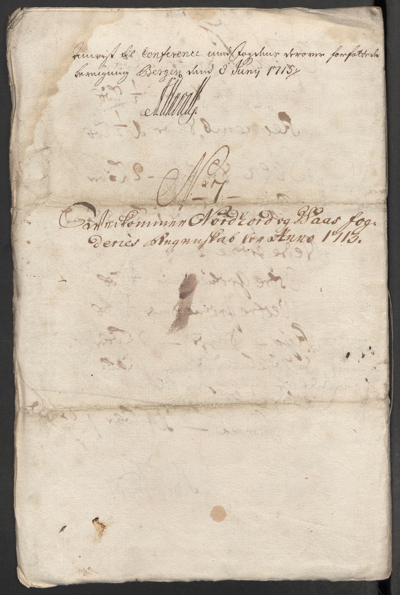 Rentekammeret inntil 1814, Reviderte regnskaper, Fogderegnskap, AV/RA-EA-4092/R51/L3195: Fogderegnskap Nordhordland og Voss, 1713, p. 185