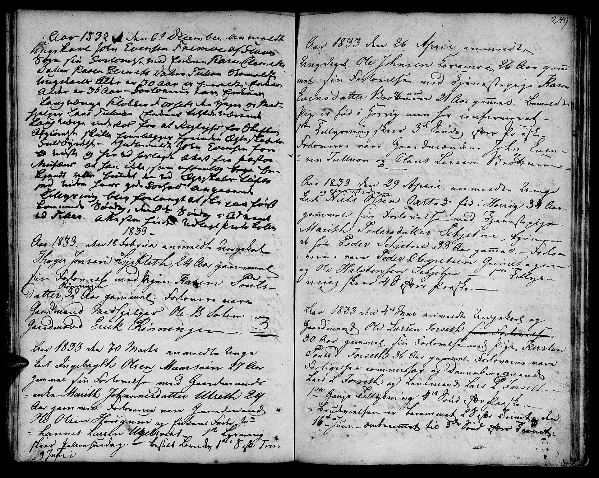 Ministerialprotokoller, klokkerbøker og fødselsregistre - Sør-Trøndelag, SAT/A-1456/618/L0438: Parish register (official) no. 618A03, 1783-1815, p. 249