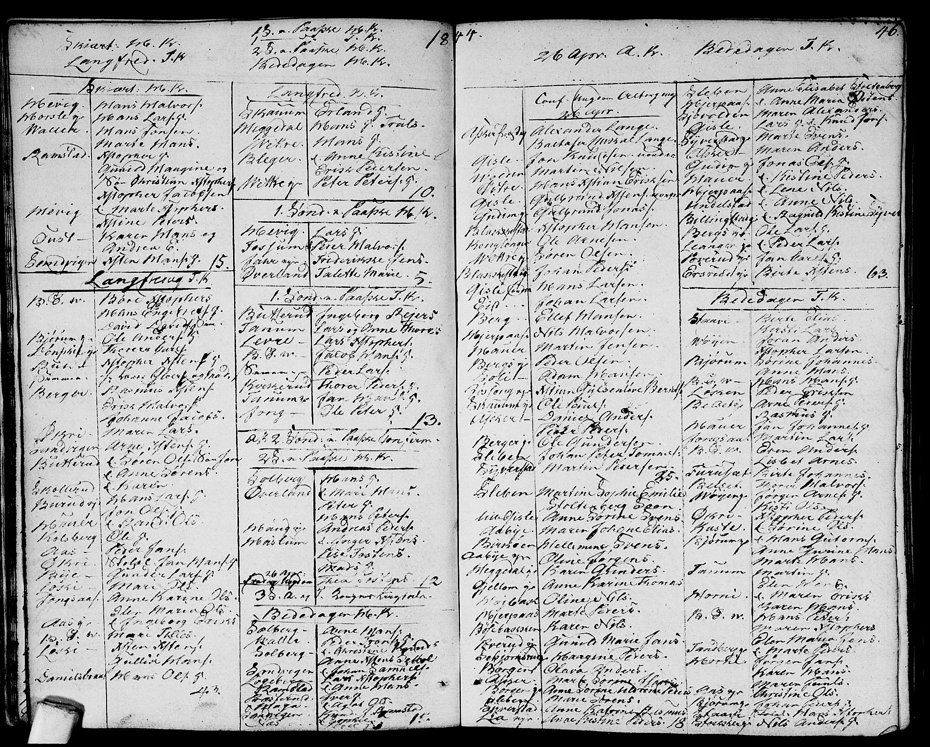 Asker prestekontor Kirkebøker, SAO/A-10256a/F/Fa/L0005: Parish register (official) no. I 5, 1807-1813, p. 46