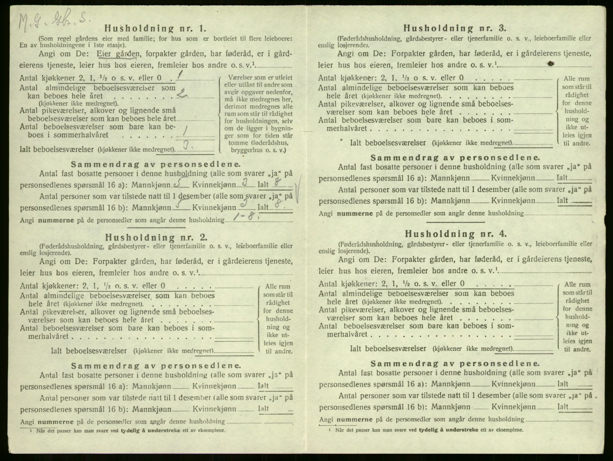 SAKO, 1920 census for Sem, 1920, p. 862