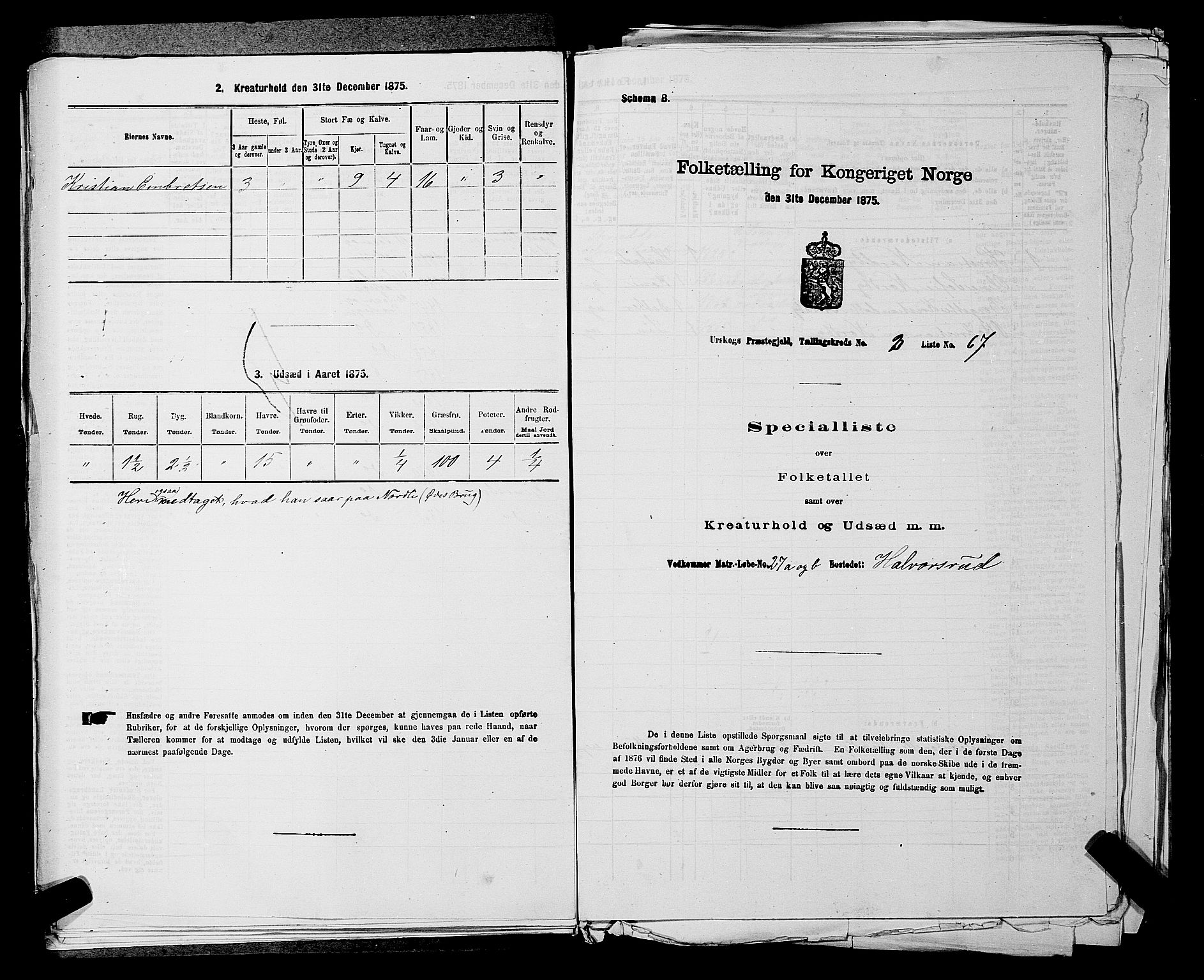 RA, 1875 census for 0224P Aurskog, 1875, p. 404