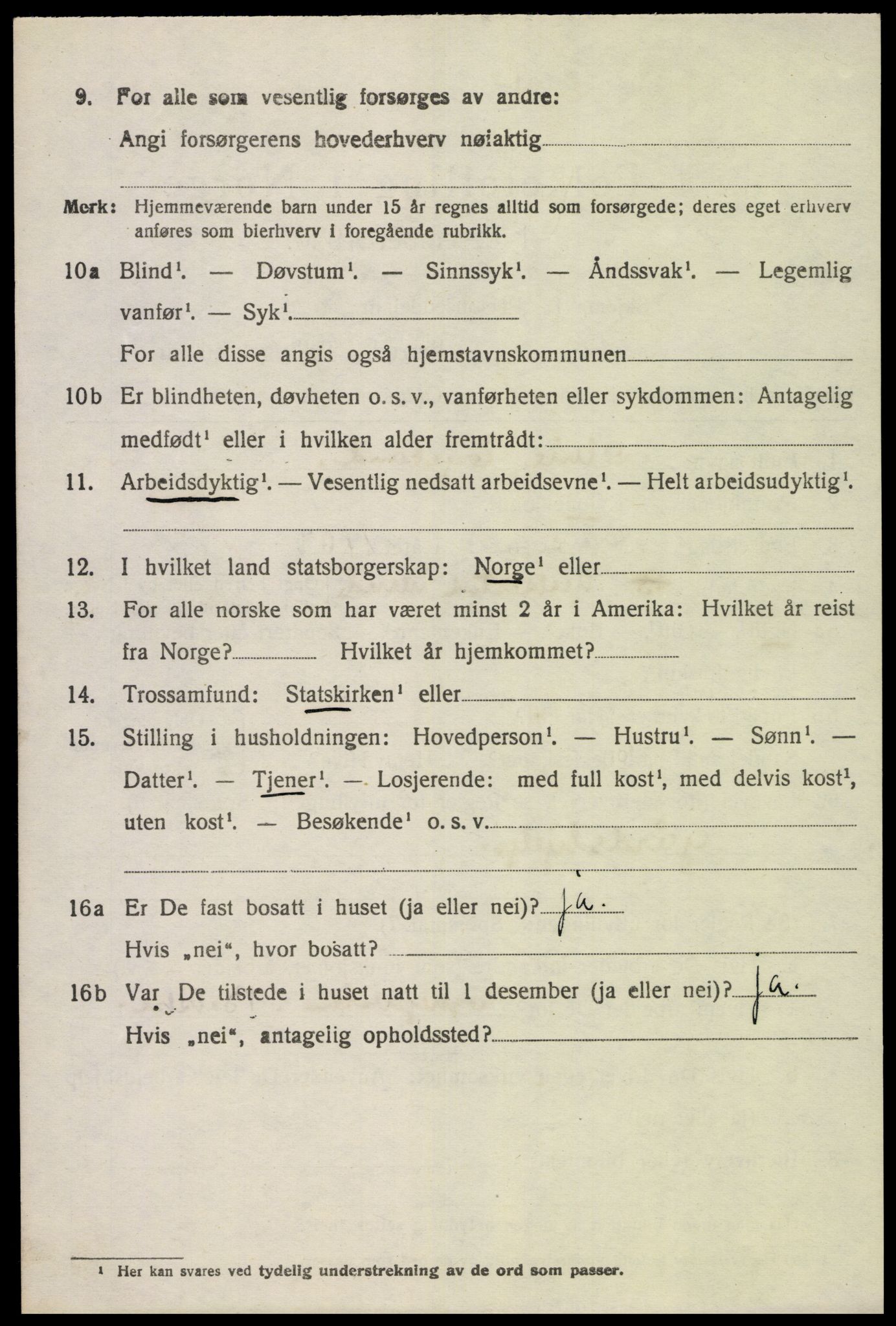 SAK, 1920 census for Bakke, 1920, p. 2221