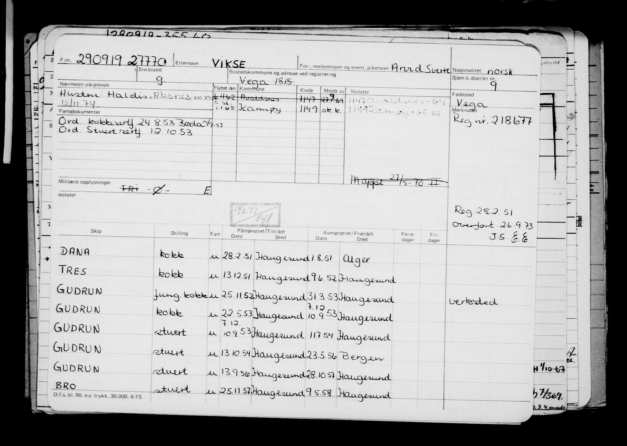 Direktoratet for sjømenn, AV/RA-S-3545/G/Gb/L0172: Hovedkort, 1919, p. 306