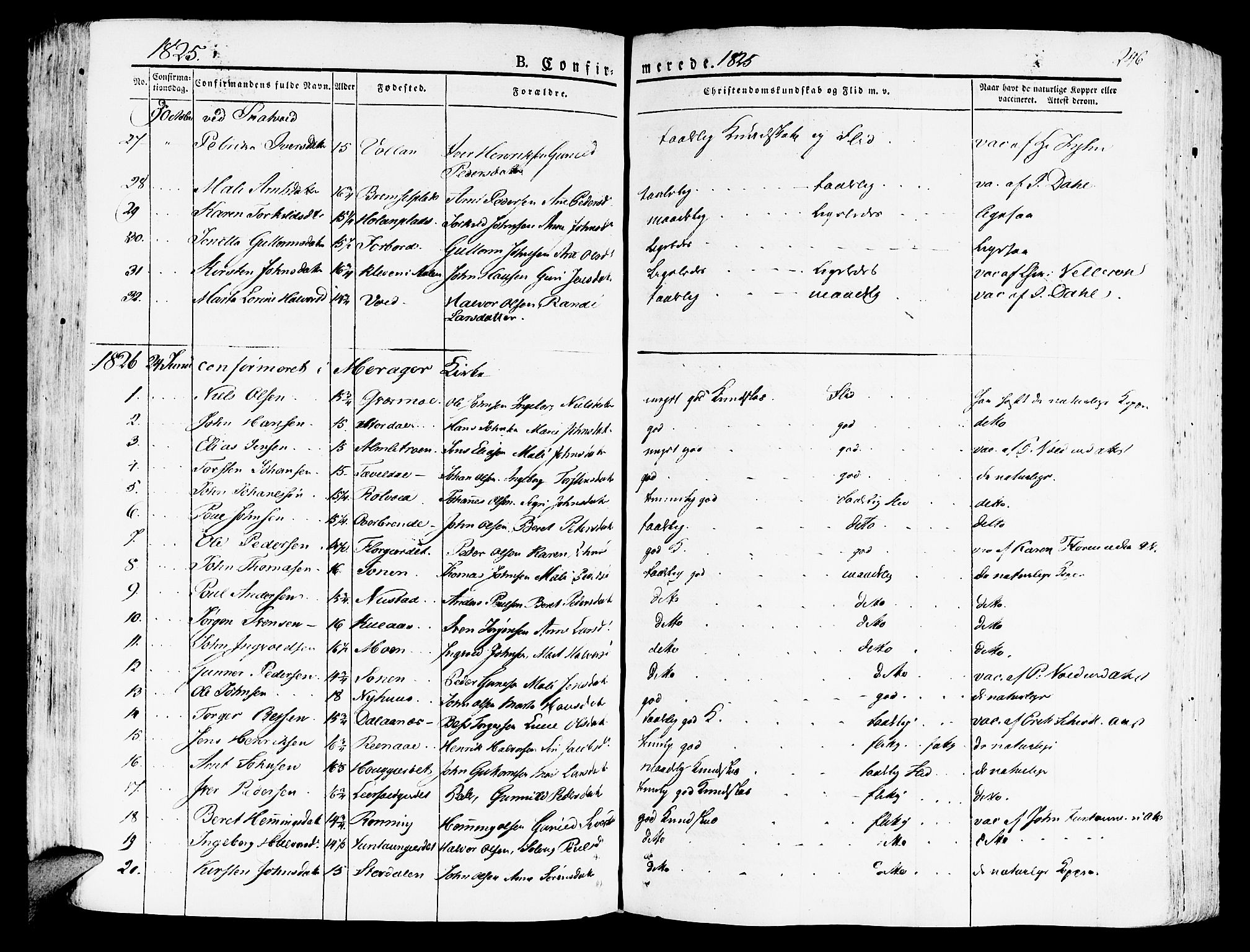 Ministerialprotokoller, klokkerbøker og fødselsregistre - Nord-Trøndelag, SAT/A-1458/709/L0070: Parish register (official) no. 709A10, 1820-1832, p. 246