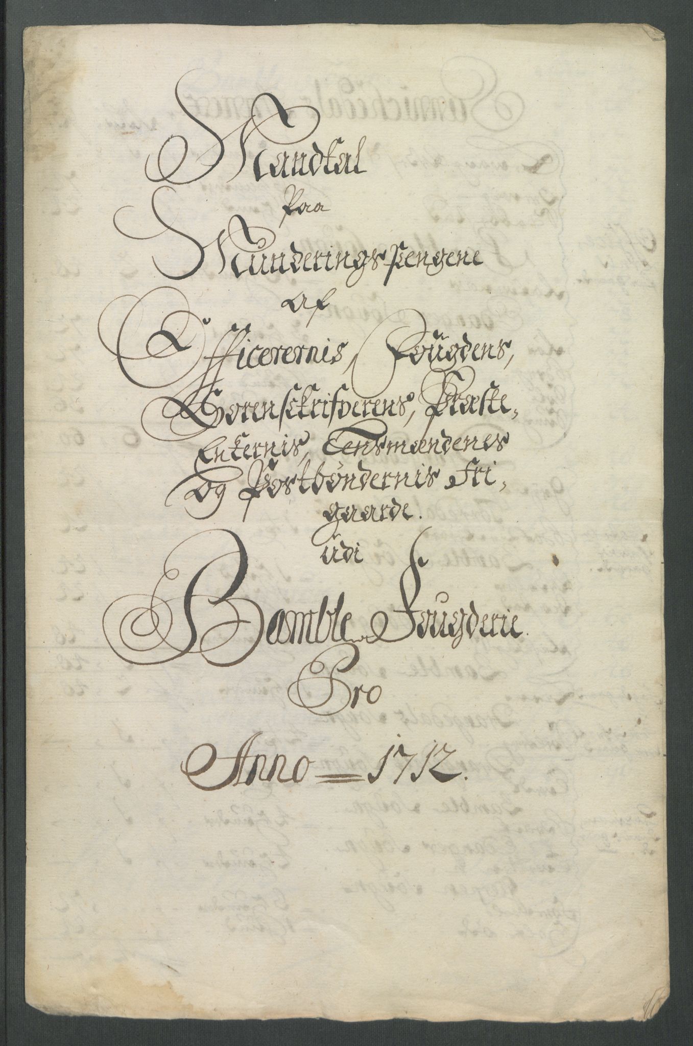 Rentekammeret inntil 1814, Reviderte regnskaper, Fogderegnskap, AV/RA-EA-4092/R36/L2123: Fogderegnskap Øvre og Nedre Telemark og Bamble, 1712, p. 360