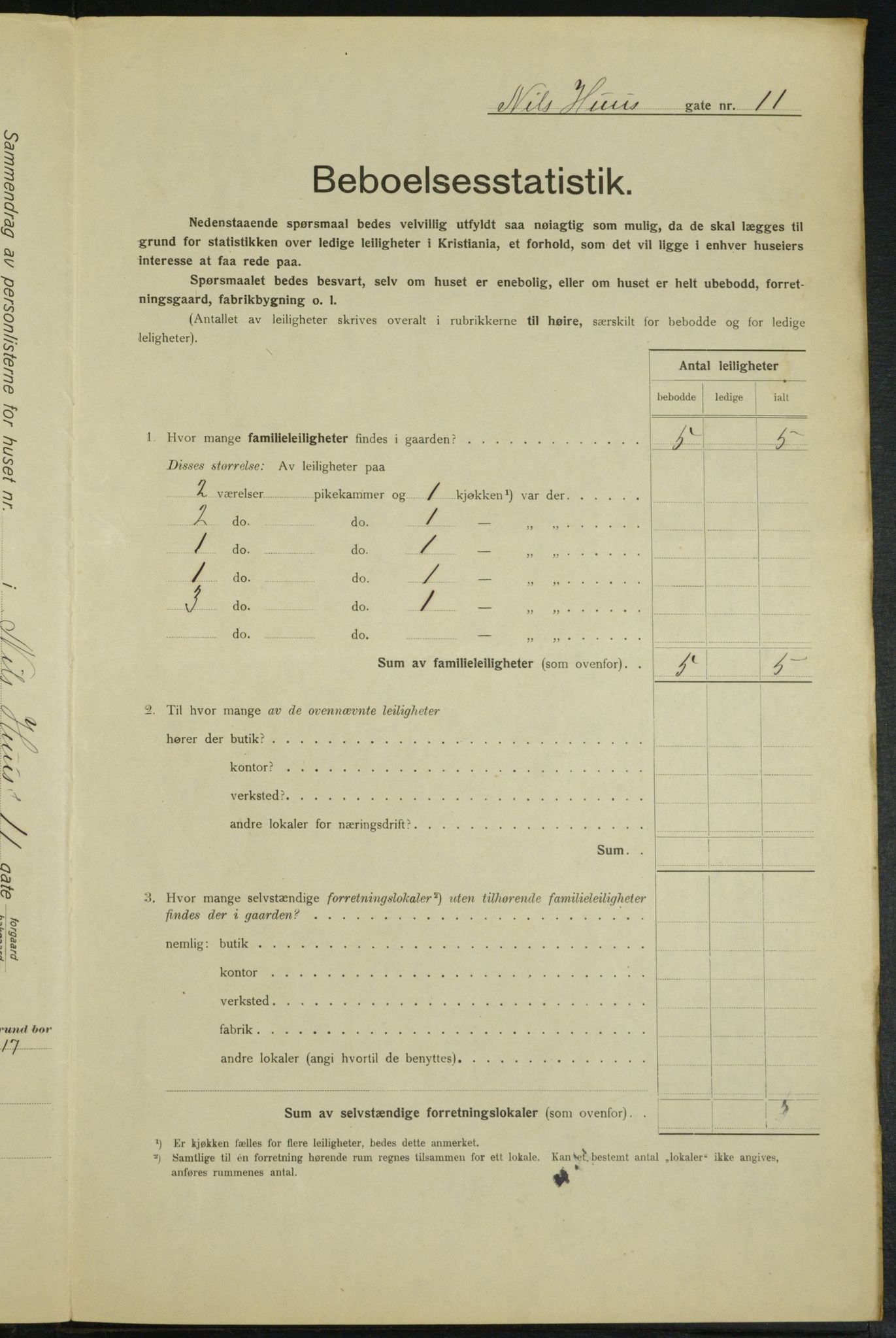 OBA, Municipal Census 1915 for Kristiania, 1915, p. 70395