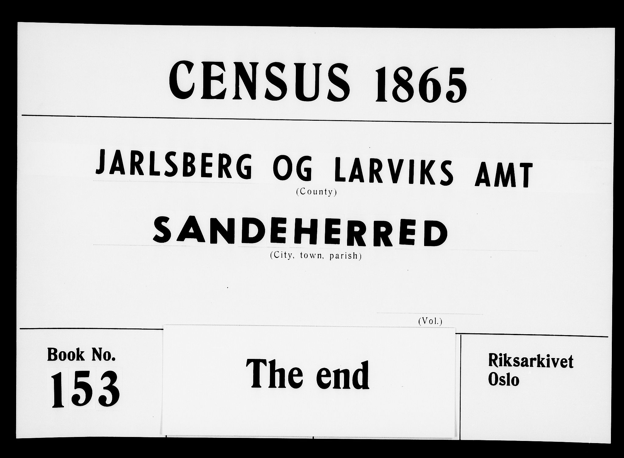 RA, 1865 census for Sandeherred/Sandeherred, 1865, p. 220