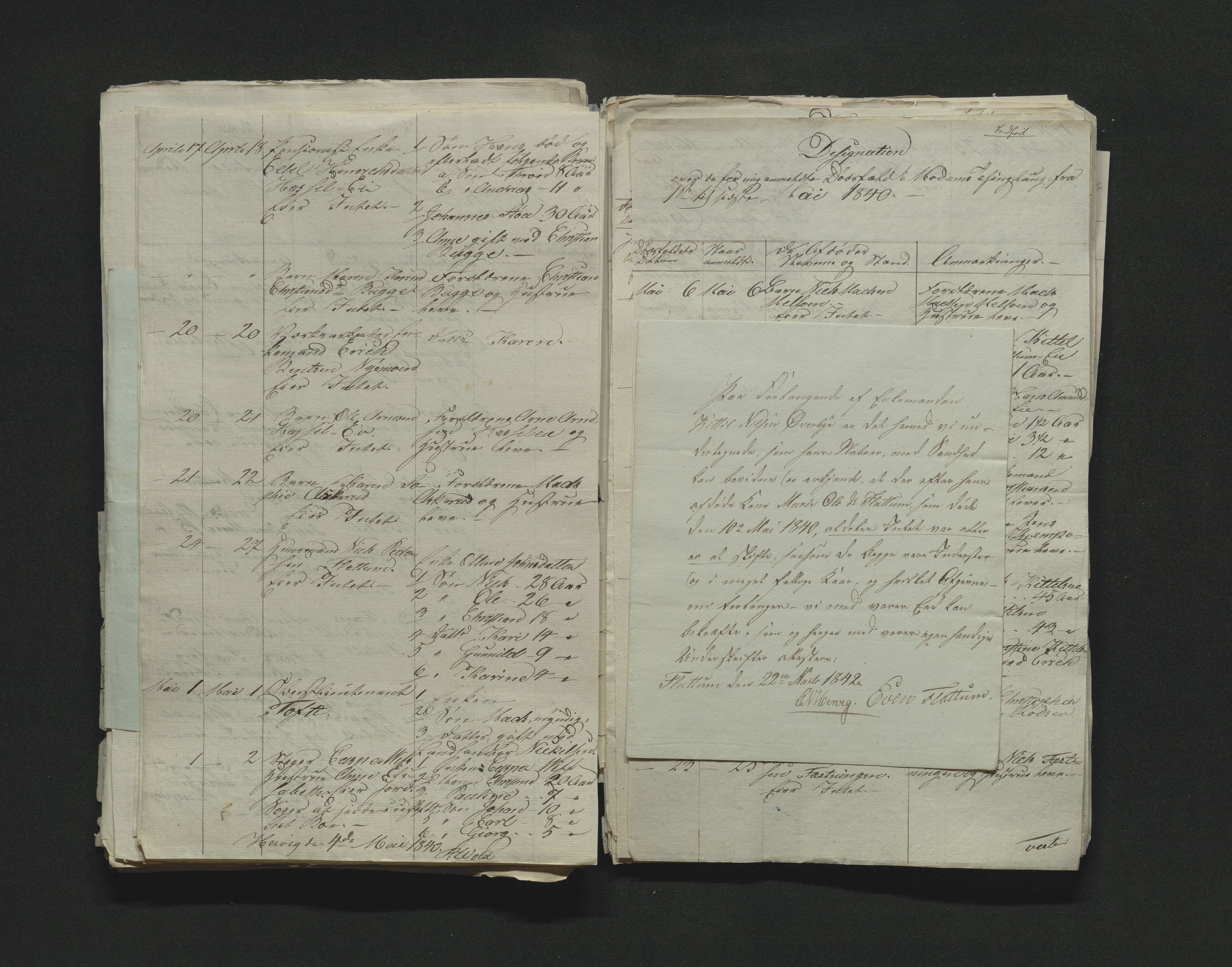 Eiker, Modum og Sigdal sorenskriveri, AV/SAKO-A-123/H/Ha/Hab/L0005: Dødsfallsmeldinger, 1837-1840