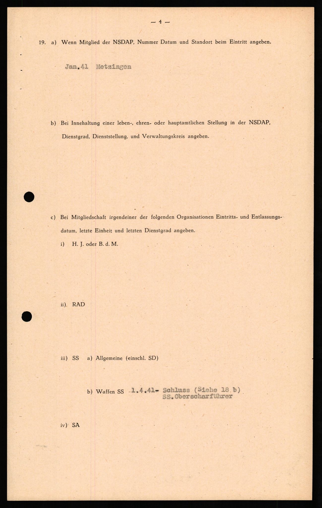 Forsvaret, Forsvarets overkommando II, AV/RA-RAFA-3915/D/Db/L0029: CI Questionaires. Tyske okkupasjonsstyrker i Norge. Tyskere., 1945-1946, p. 329