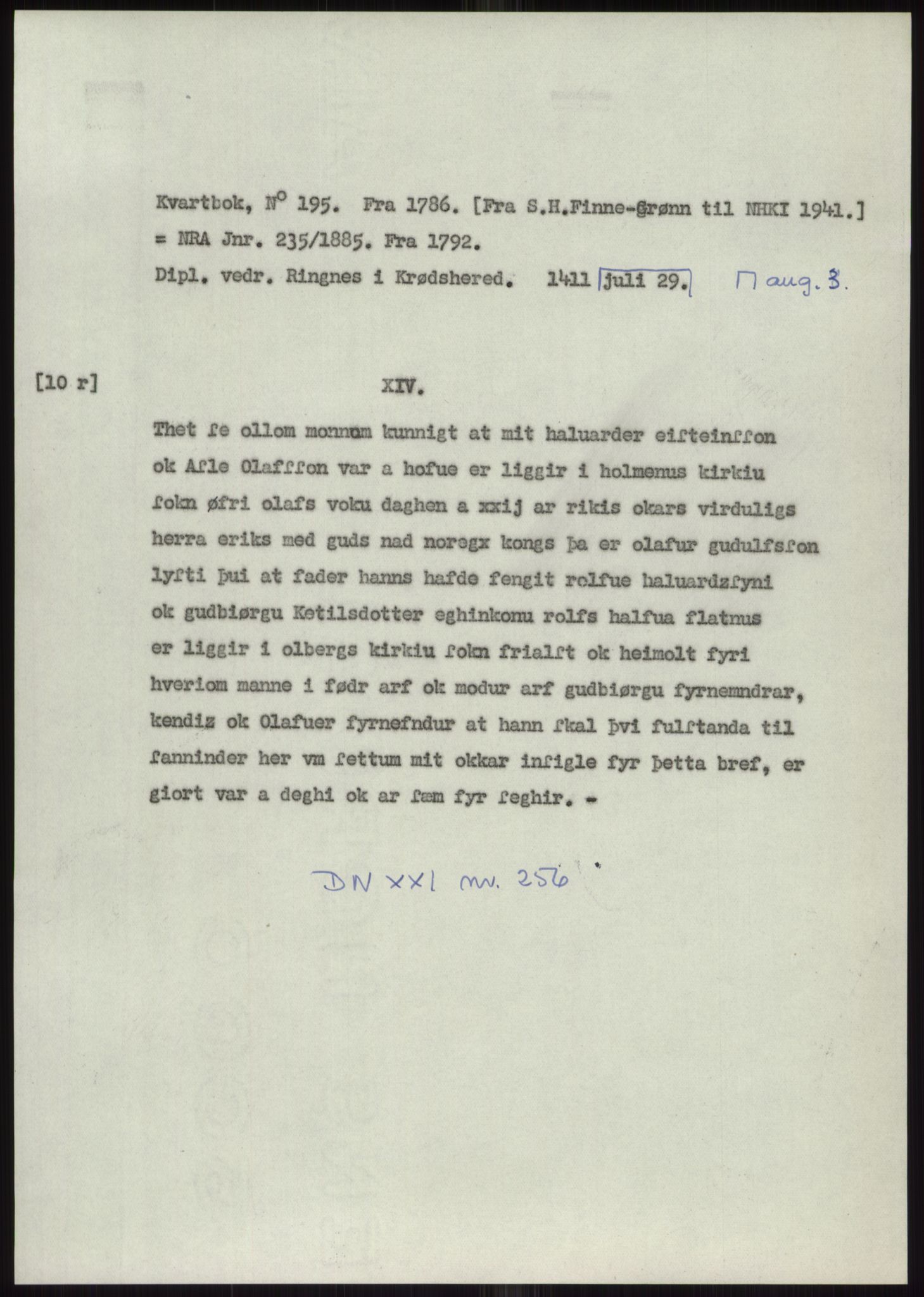 Samlinger til kildeutgivelse, Diplomavskriftsamlingen, AV/RA-EA-4053/H/Ha, p. 839