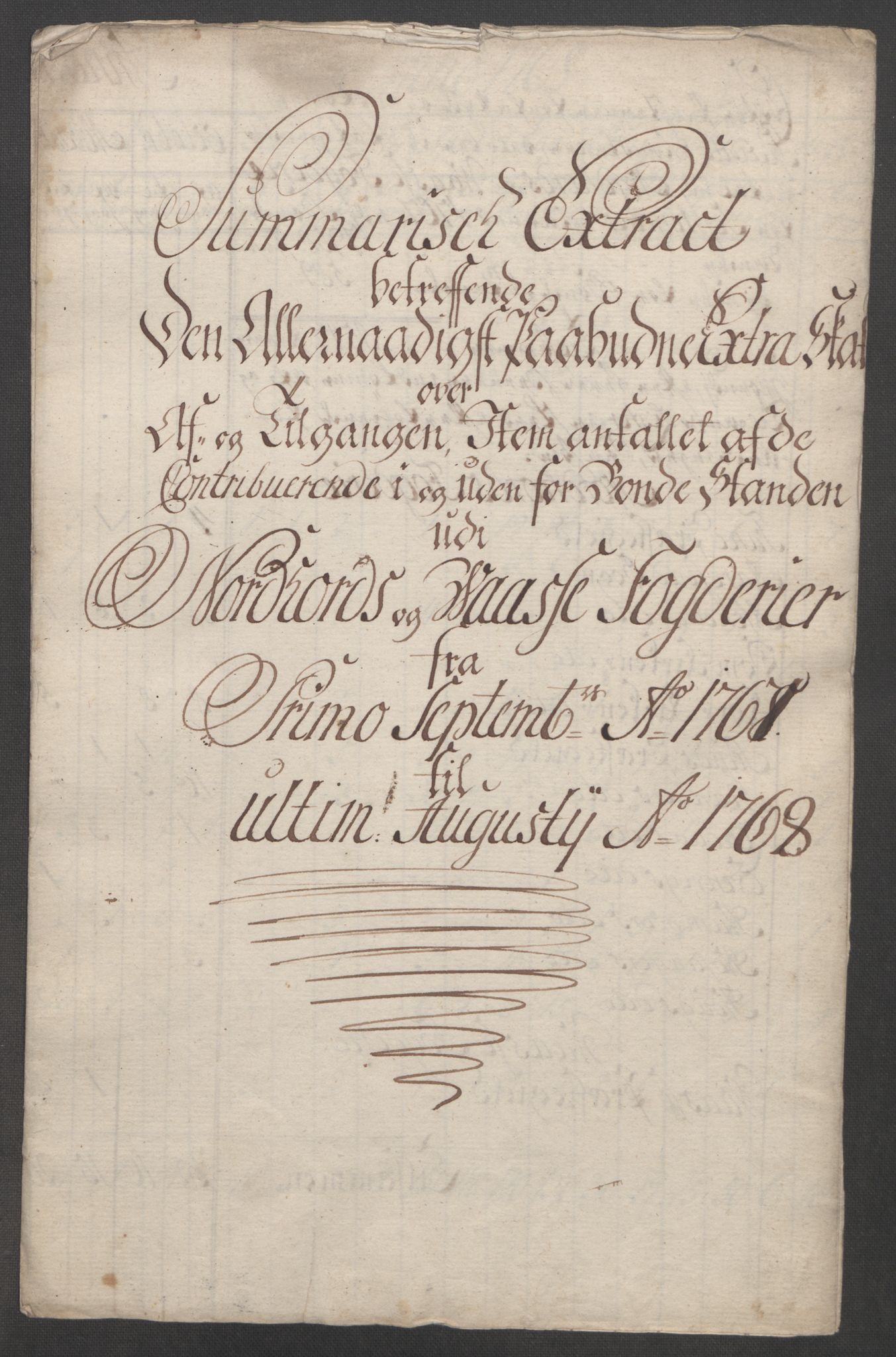 Rentekammeret inntil 1814, Reviderte regnskaper, Fogderegnskap, AV/RA-EA-4092/R51/L3303: Ekstraskatten Nordhordland og Voss, 1762-1772, p. 174