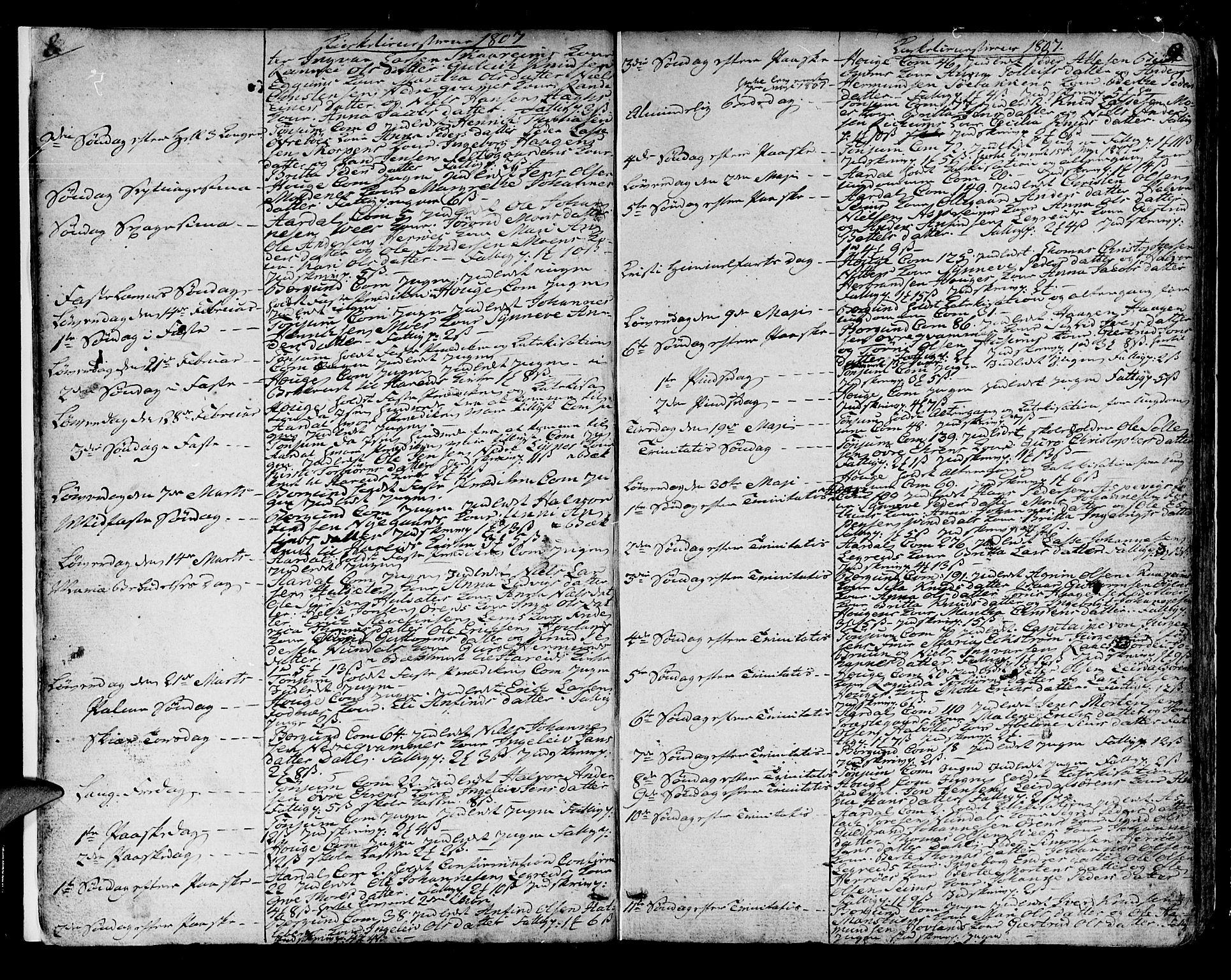 Lærdal sokneprestembete, SAB/A-81201: Parish register (official) no. A 4, 1805-1821, p. 8-9