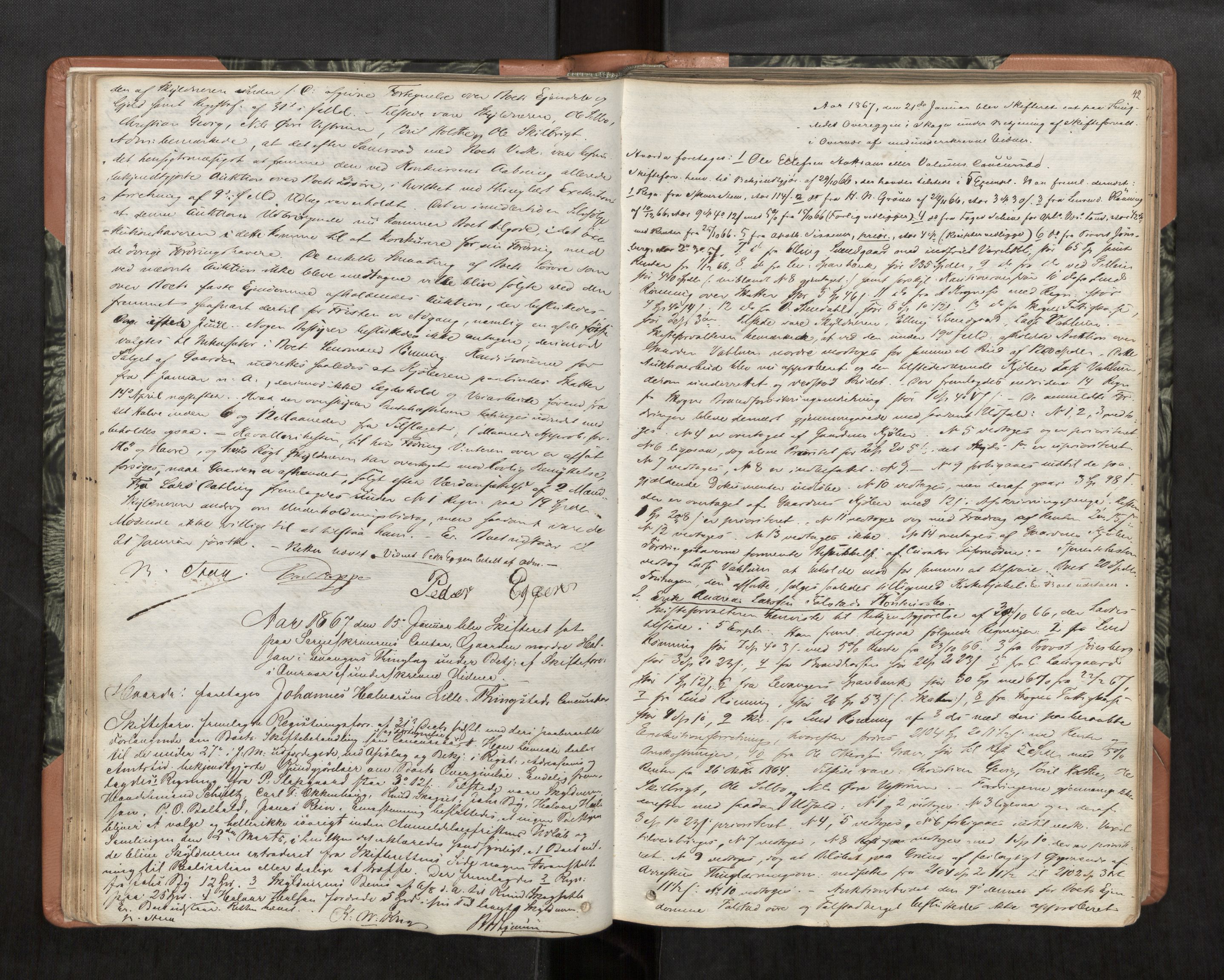 Stjør- og Verdal sorenskriveri, AV/SAT-A-4167/1/3/3B/L0007: Skifteforhandlingsprotokoll, 1855-1909, p. 42