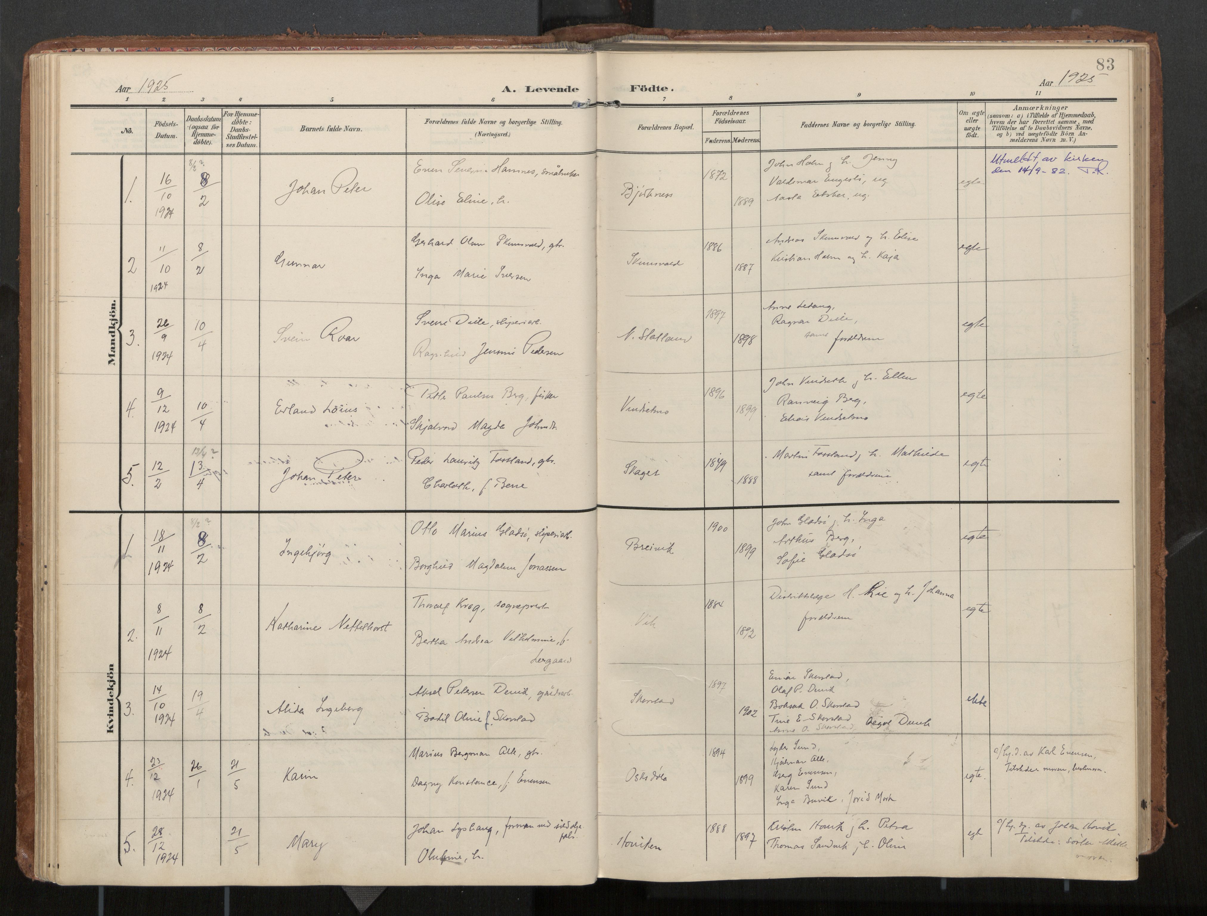 Ministerialprotokoller, klokkerbøker og fødselsregistre - Nord-Trøndelag, AV/SAT-A-1458/774/L0629: Parish register (official), 1904-1926, p. 83