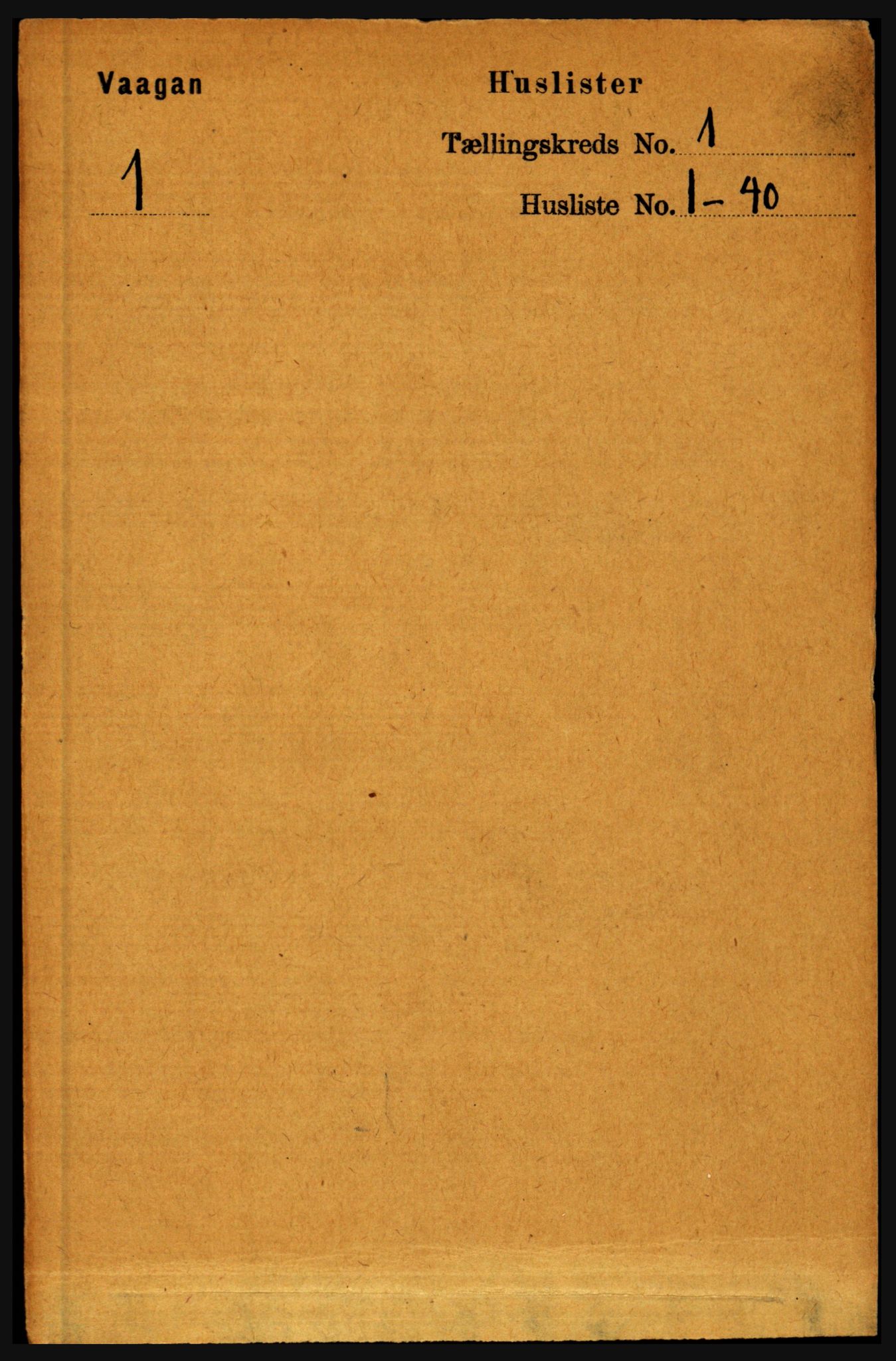 RA, 1891 census for 1865 Vågan, 1891, p. 53