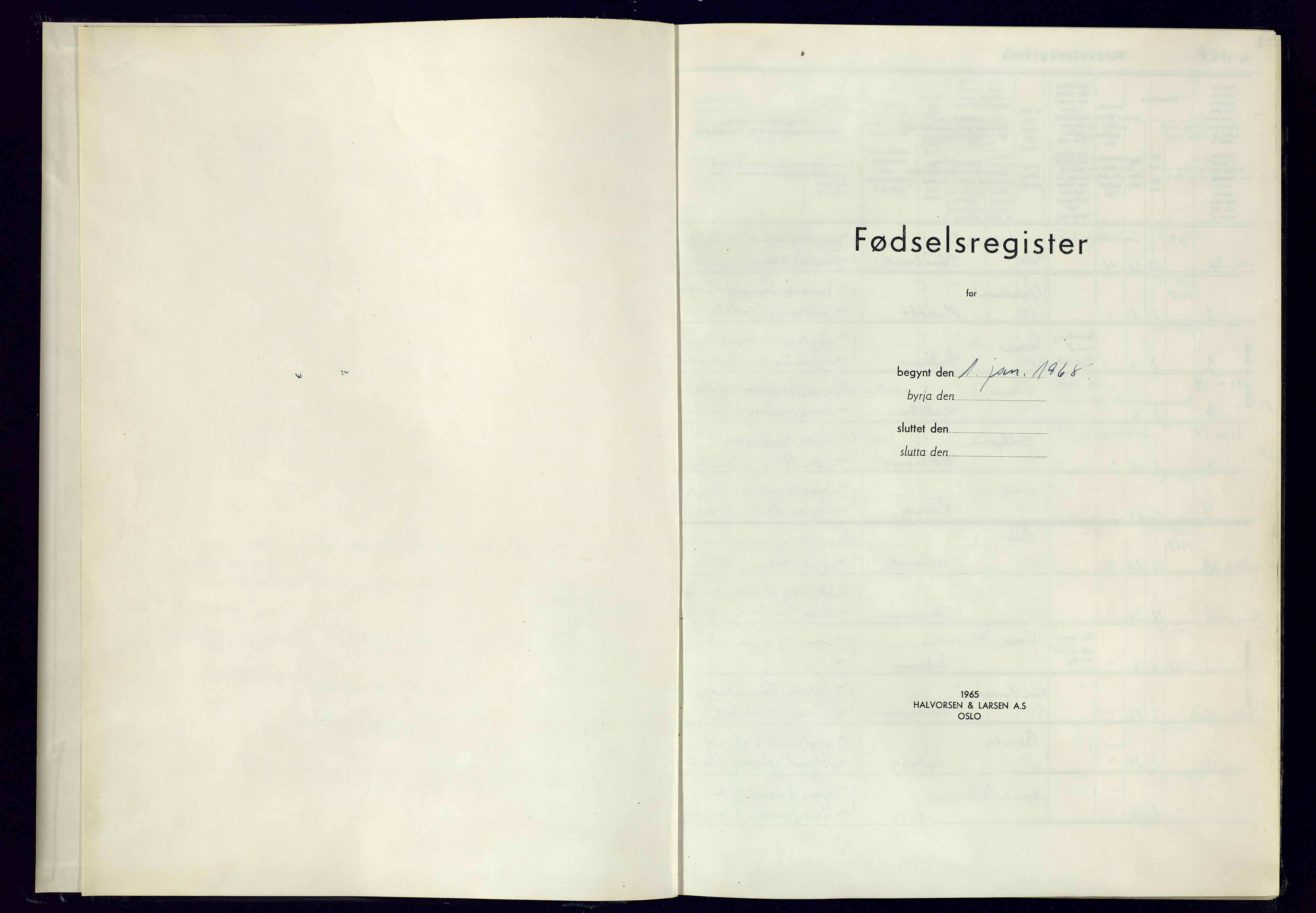 Flekkefjord sokneprestkontor, AV/SAK-1111-0012/J/Ja/L0004: Birth register no. 4, 1968-1982