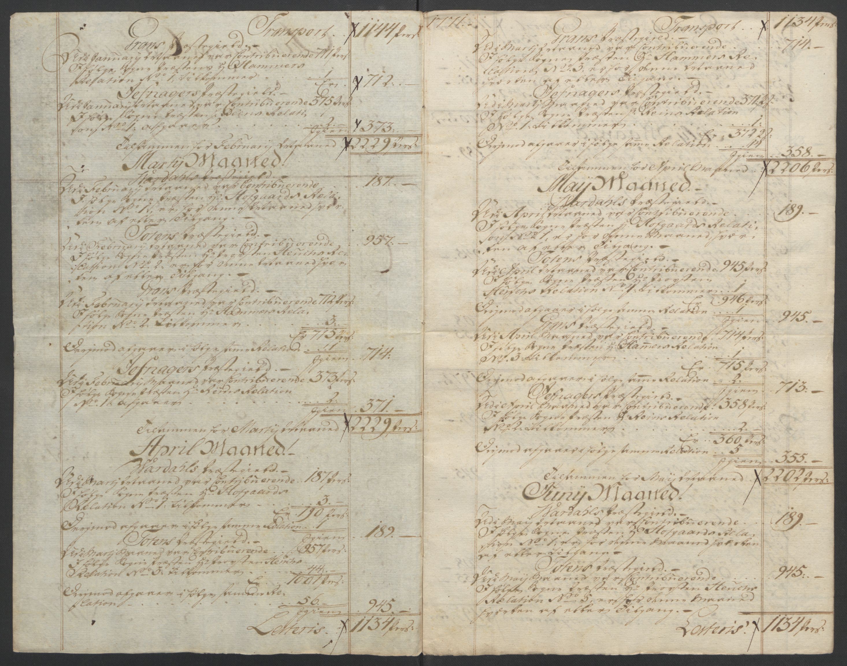 Rentekammeret inntil 1814, Reviderte regnskaper, Fogderegnskap, RA/EA-4092/R19/L1399: Fogderegnskap Toten, Hadeland og Vardal, 1762-1783, p. 229