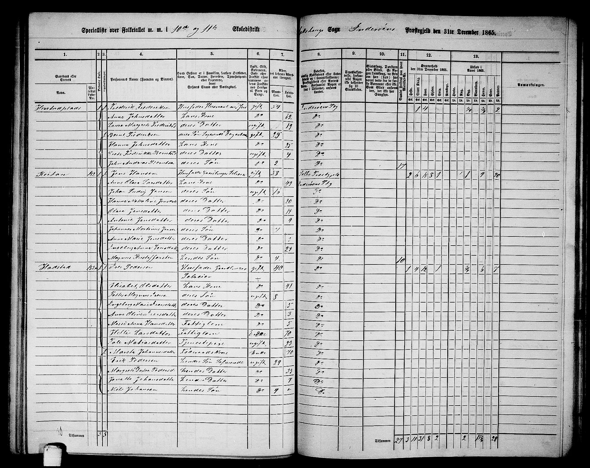 RA, 1865 census for Inderøy, 1865, p. 141