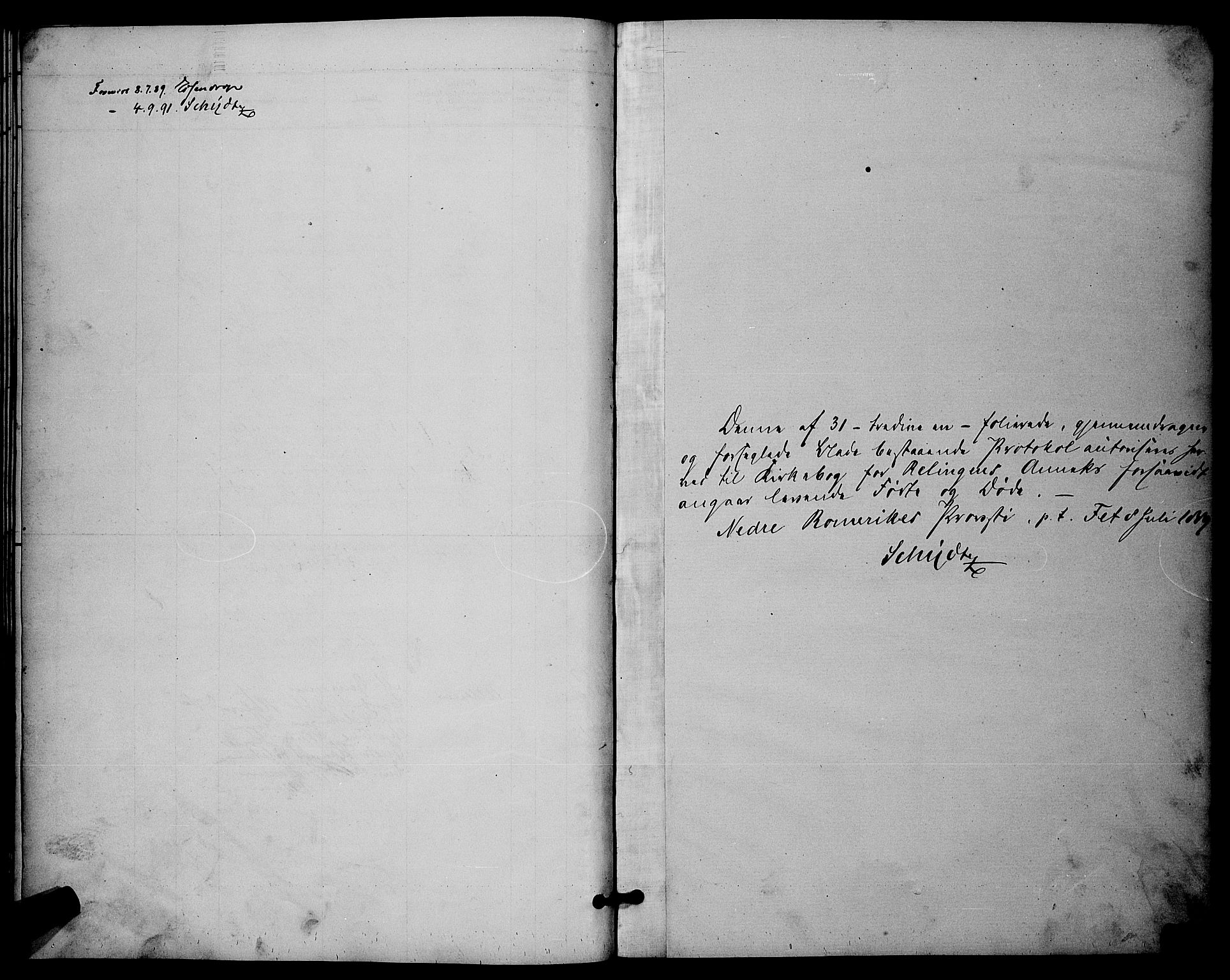 Fet prestekontor Kirkebøker, SAO/A-10370a/G/Gb/L0003: Parish register (copy) no. II 3, 1888-1894