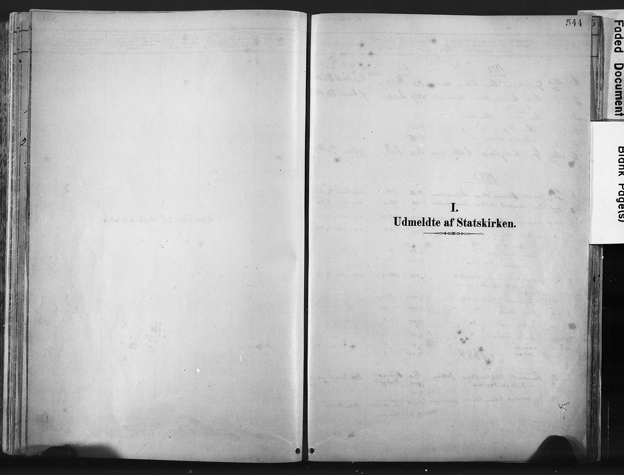 Lista sokneprestkontor, AV/SAK-1111-0027/F/Fa/L0012: Parish register (official) no. A 12, 1879-1903, p. 544