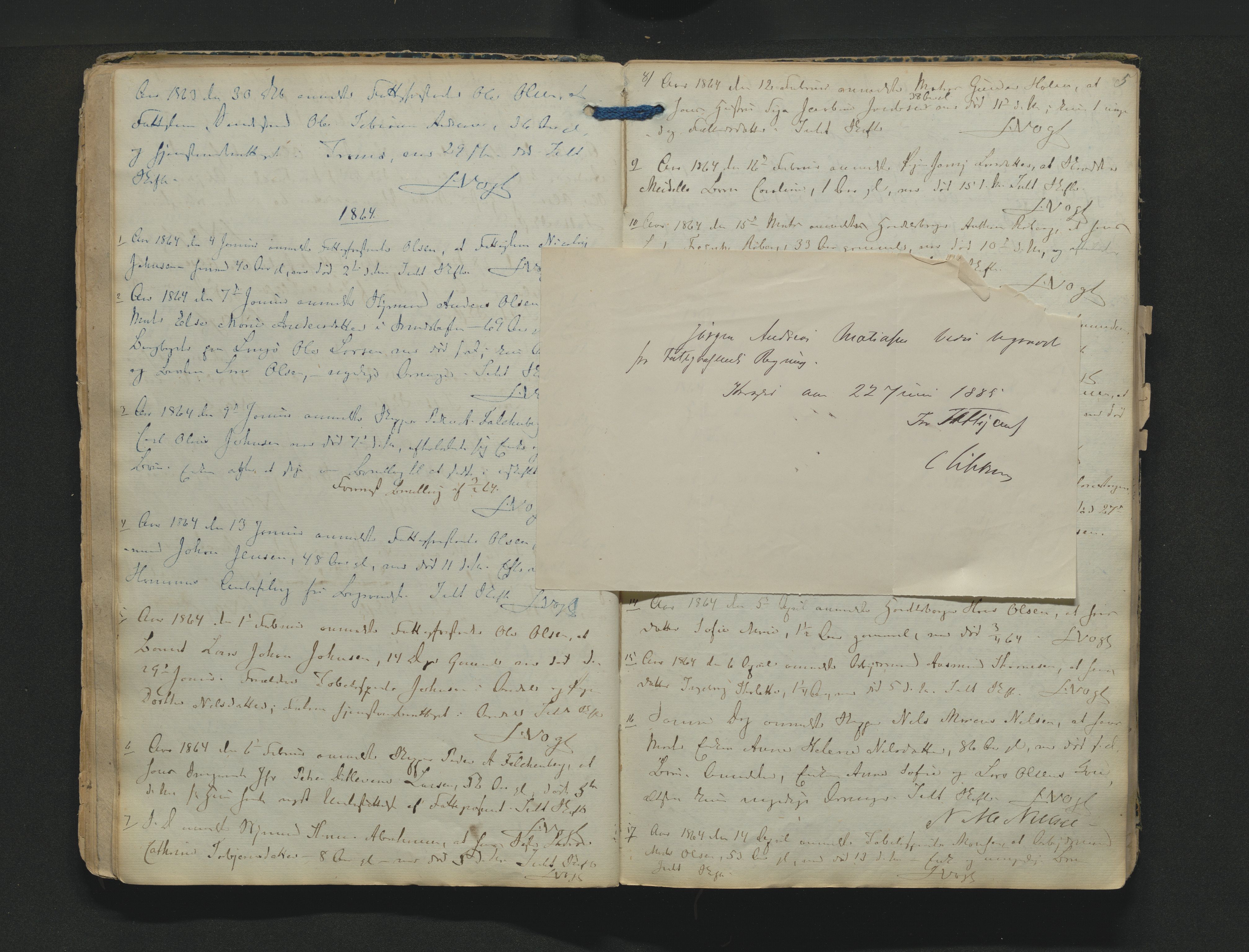 Kragerø byfogd, AV/SAKO-A-215/H/Ha/L0001: Dødsmeldingsprotokoll, 1851-1890, p. 5