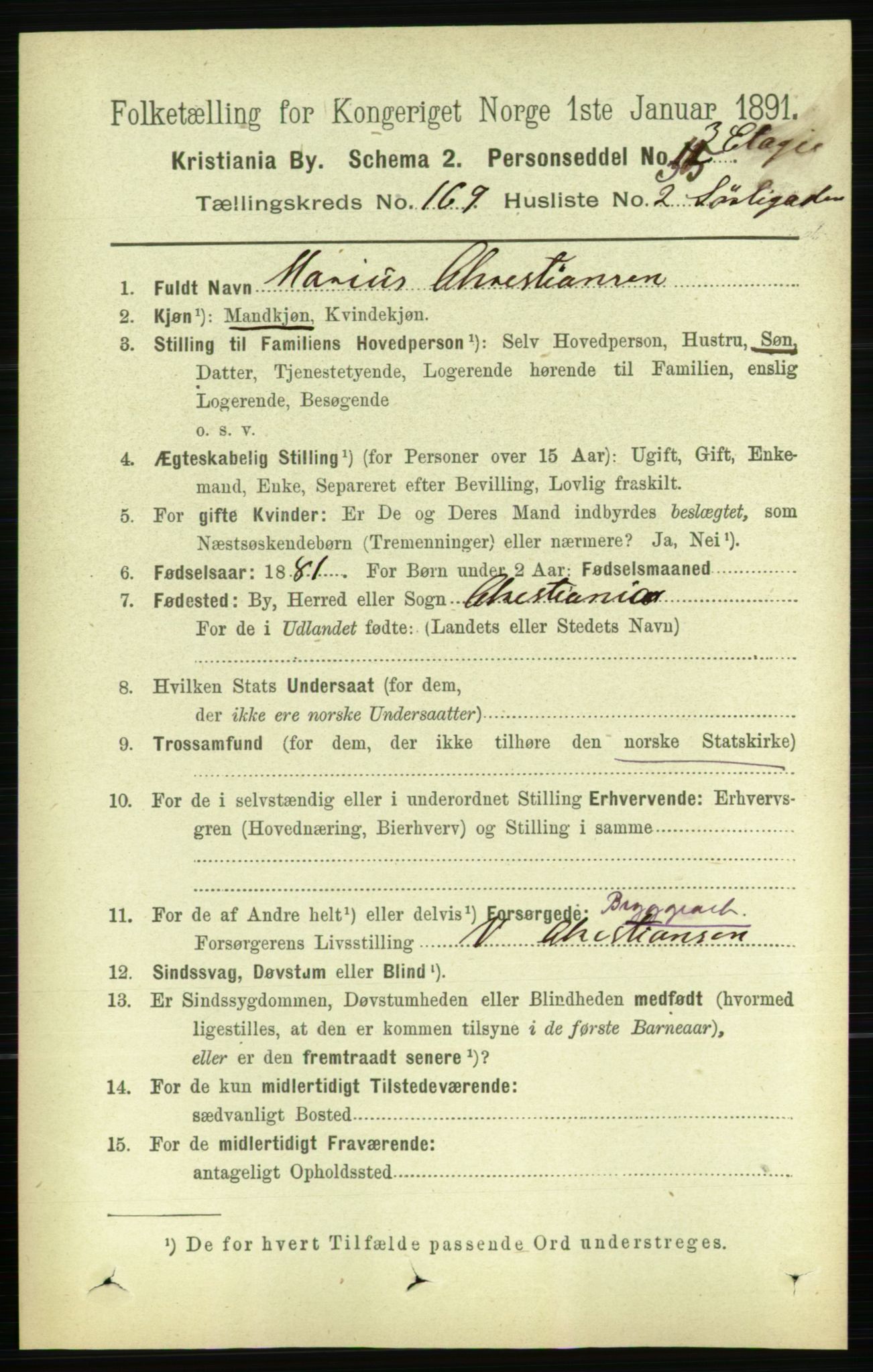 RA, 1891 census for 0301 Kristiania, 1891, p. 98956