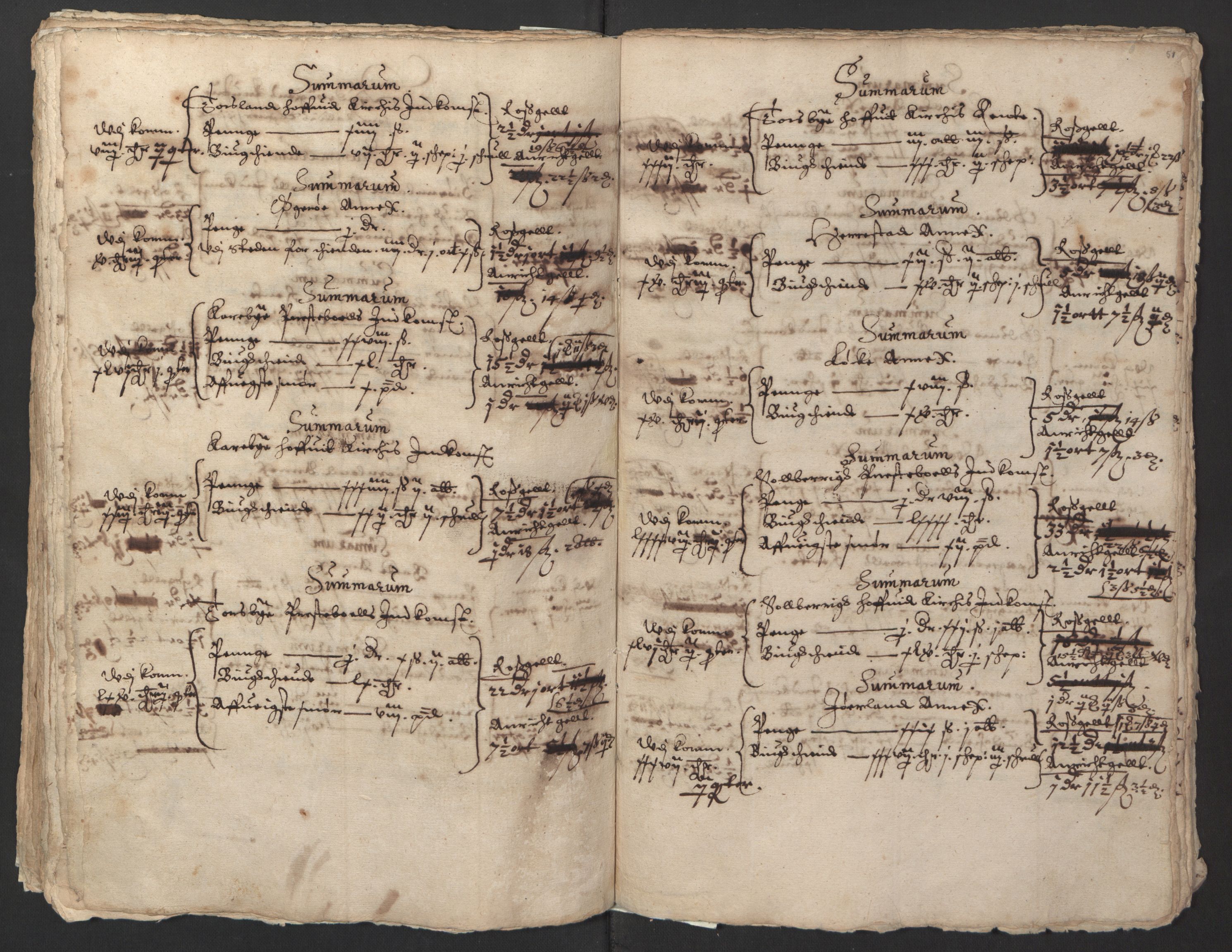 Stattholderembetet 1572-1771, AV/RA-EA-2870/Ek/L0014/0001: Jordebøker til utlikning av rosstjeneste 1624-1626: / Kirke- og prestebolsinntekter i Oslo og Hamar bispedømme, 1625-1626, p. 53