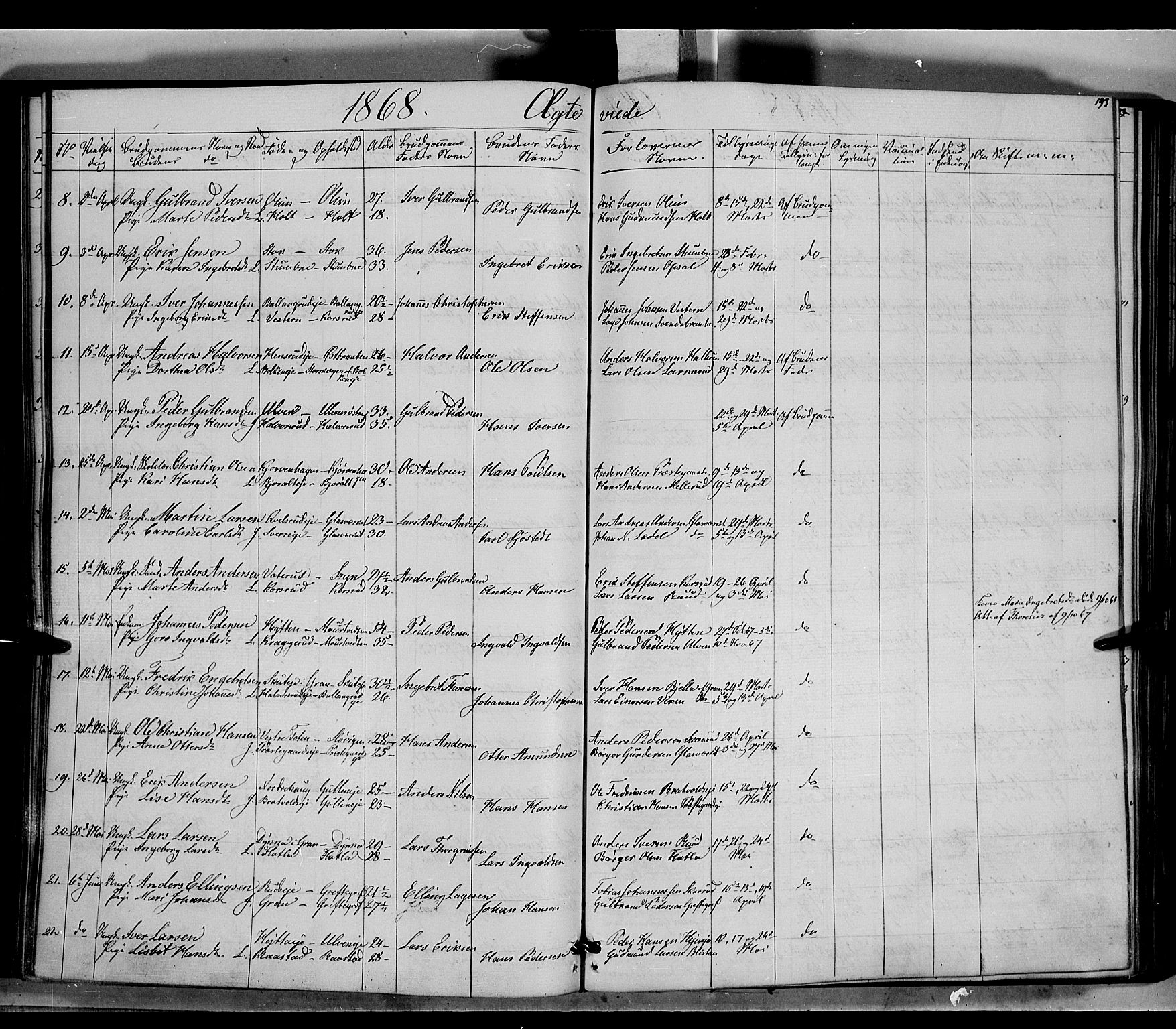 Jevnaker prestekontor, AV/SAH-PREST-116/H/Ha/Haa/L0007: Parish register (official) no. 7, 1858-1876, p. 193