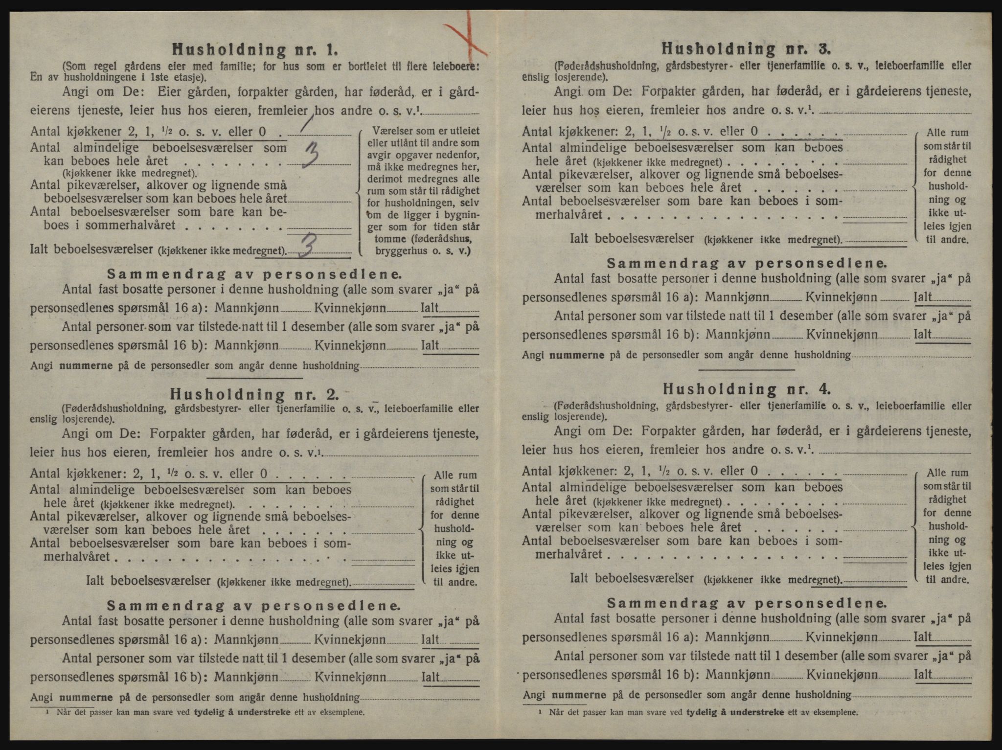 SAT, 1920 census for Malvik, 1920, p. 53