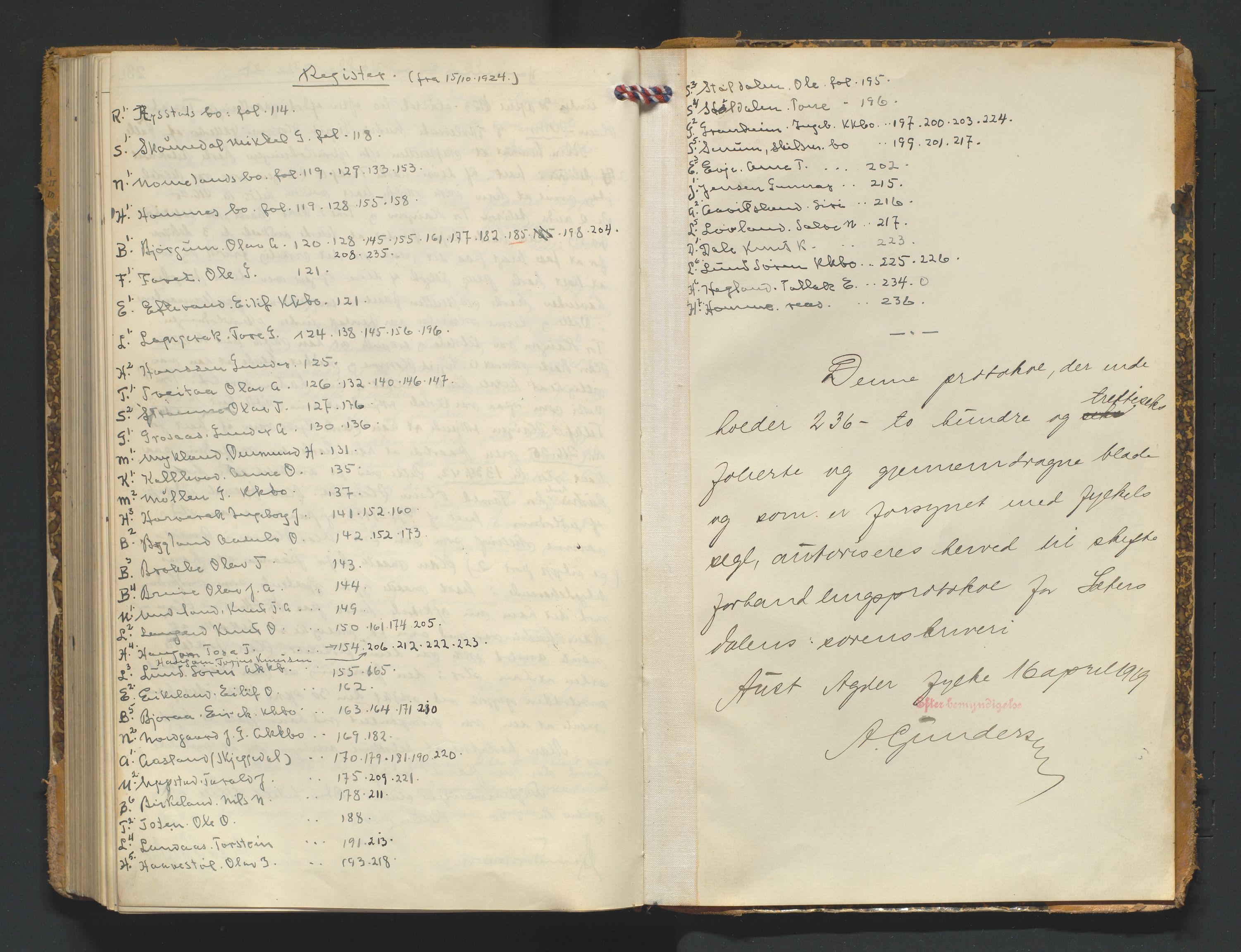 Setesdal sorenskriveri, AV/SAK-1221-0011/H/Hc/L0040: Skifteforhandlingsprotokoll nr 12, 1920-1927