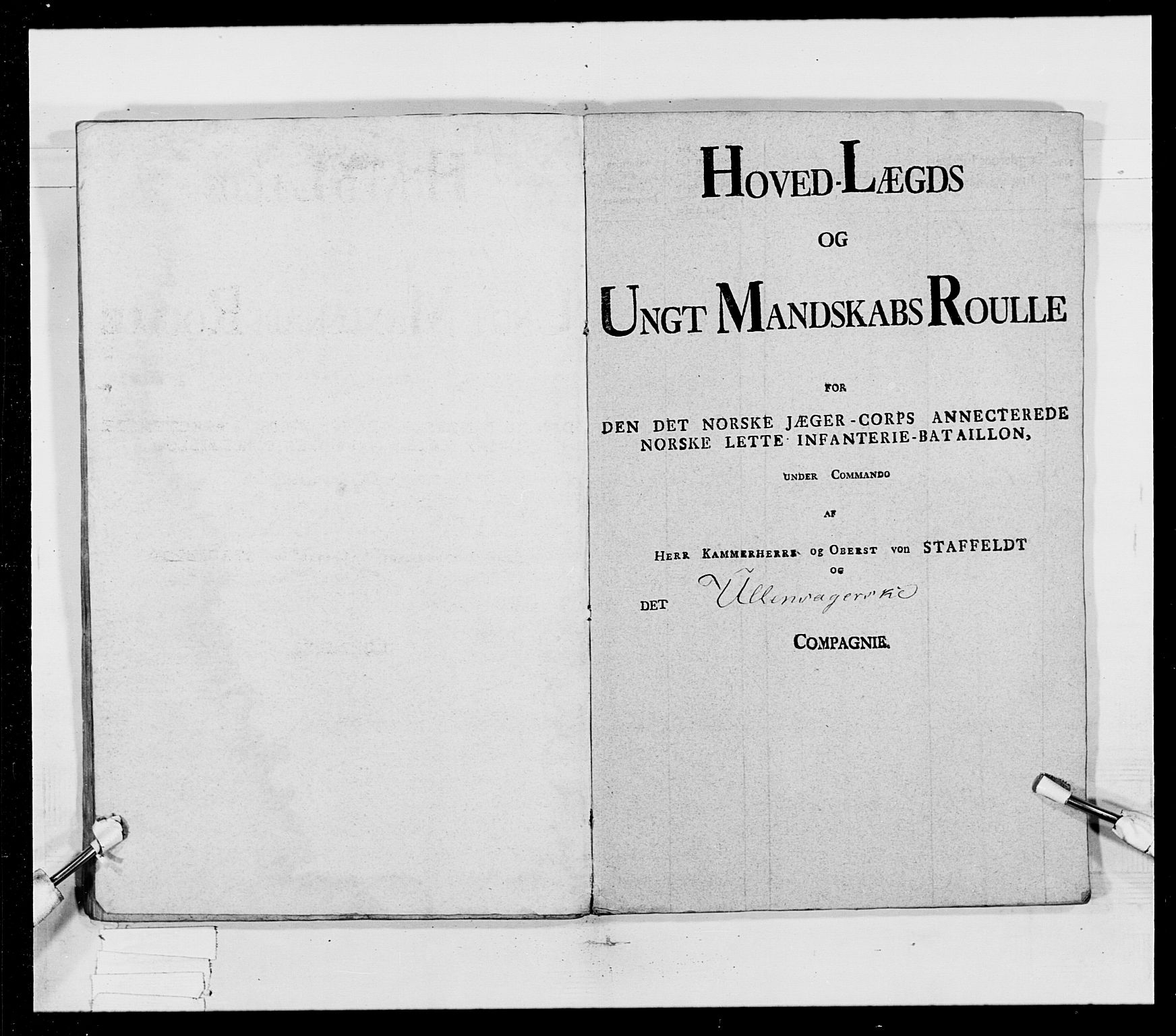 Generalitets- og kommissariatskollegiet, Det kongelige norske kommissariatskollegium, AV/RA-EA-5420/E/Eh/L0023: Norske jegerkorps, 1805, p. 100