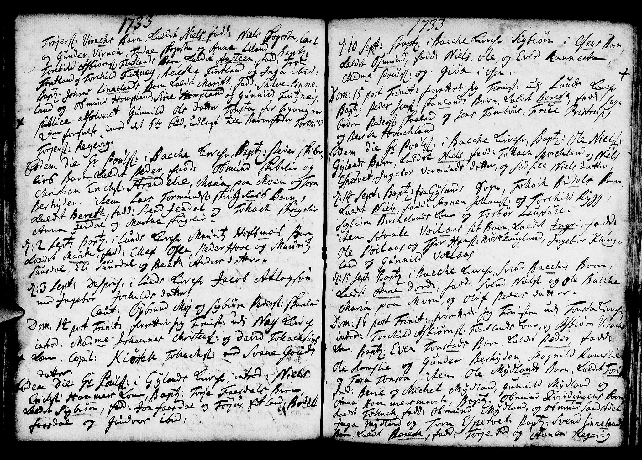Lund sokneprestkontor, AV/SAST-A-101809/S06/L0001: Parish register (official) no. A 1, 1724-1737