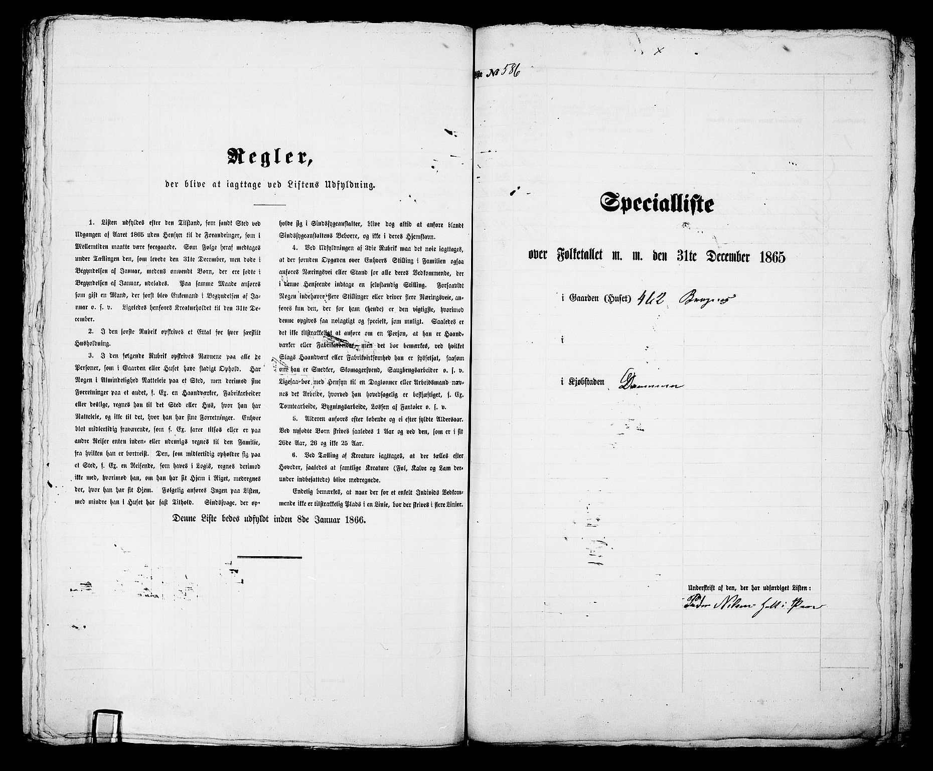 RA, 1865 census for Bragernes in Drammen, 1865, p. 1217