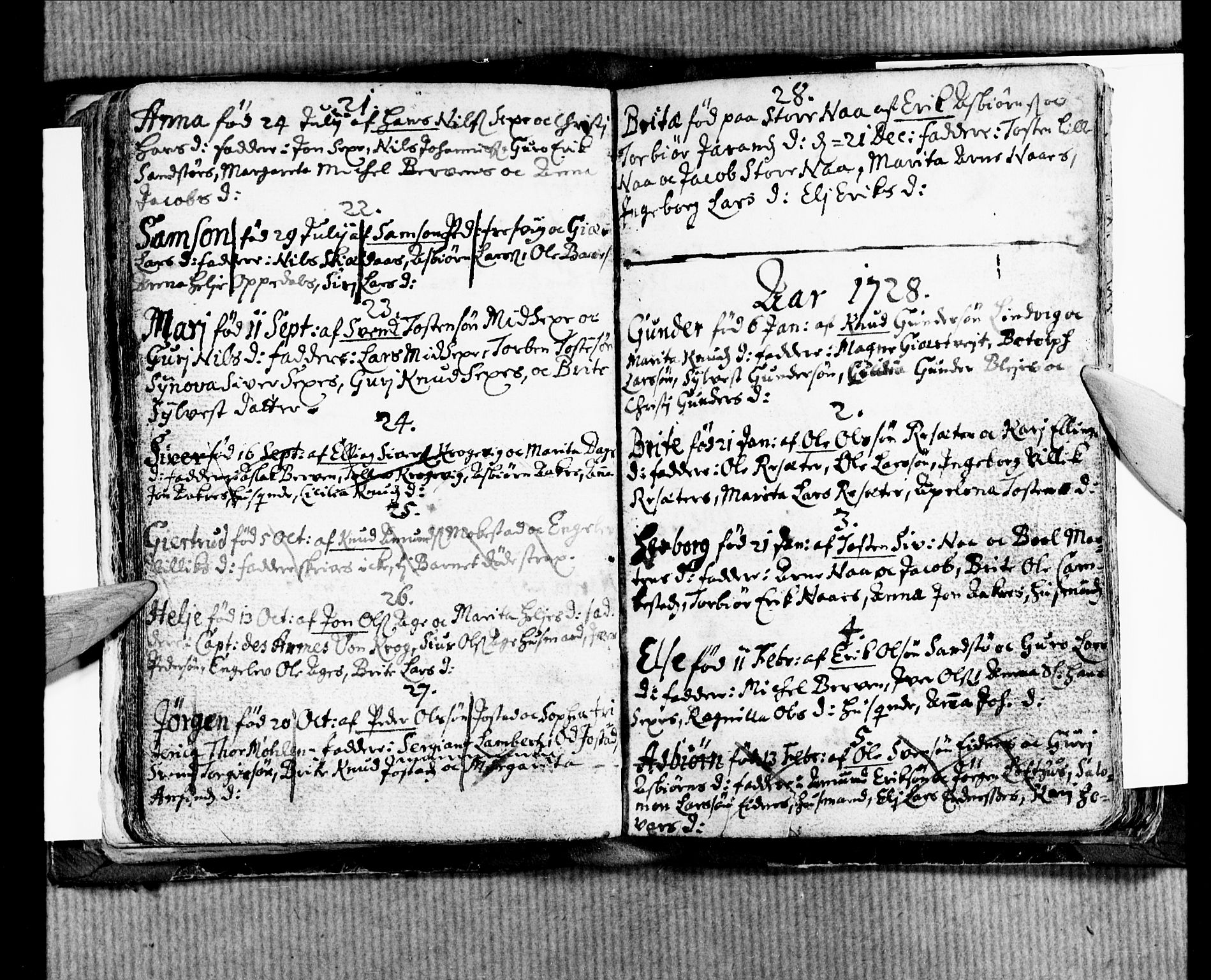 Ullensvang sokneprestembete, SAB/A-78701/H/Haa: Parish register (official) no. A 3 / 1, 1719-1733