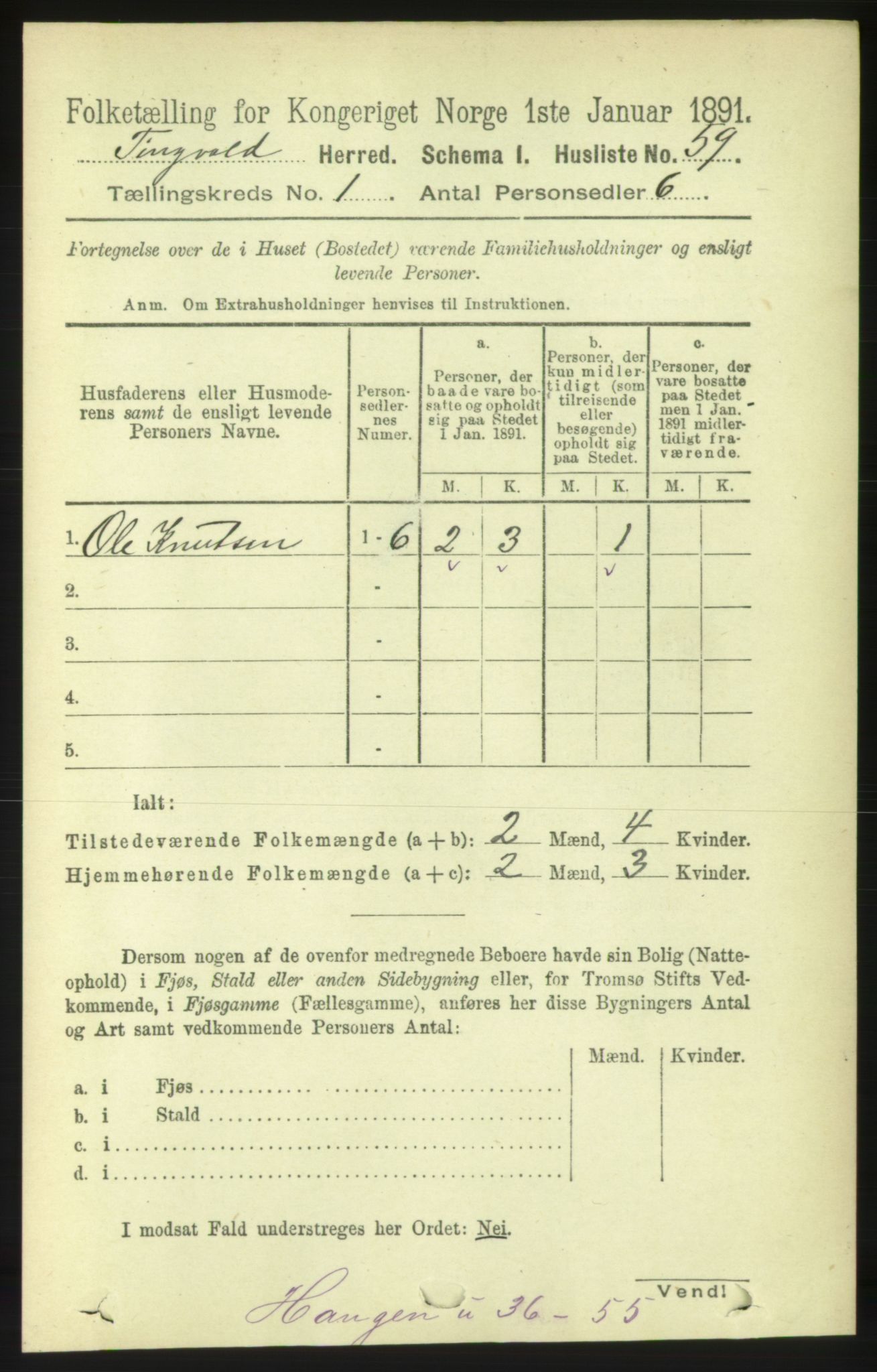 RA, 1891 census for 1560 Tingvoll, 1891, p. 78