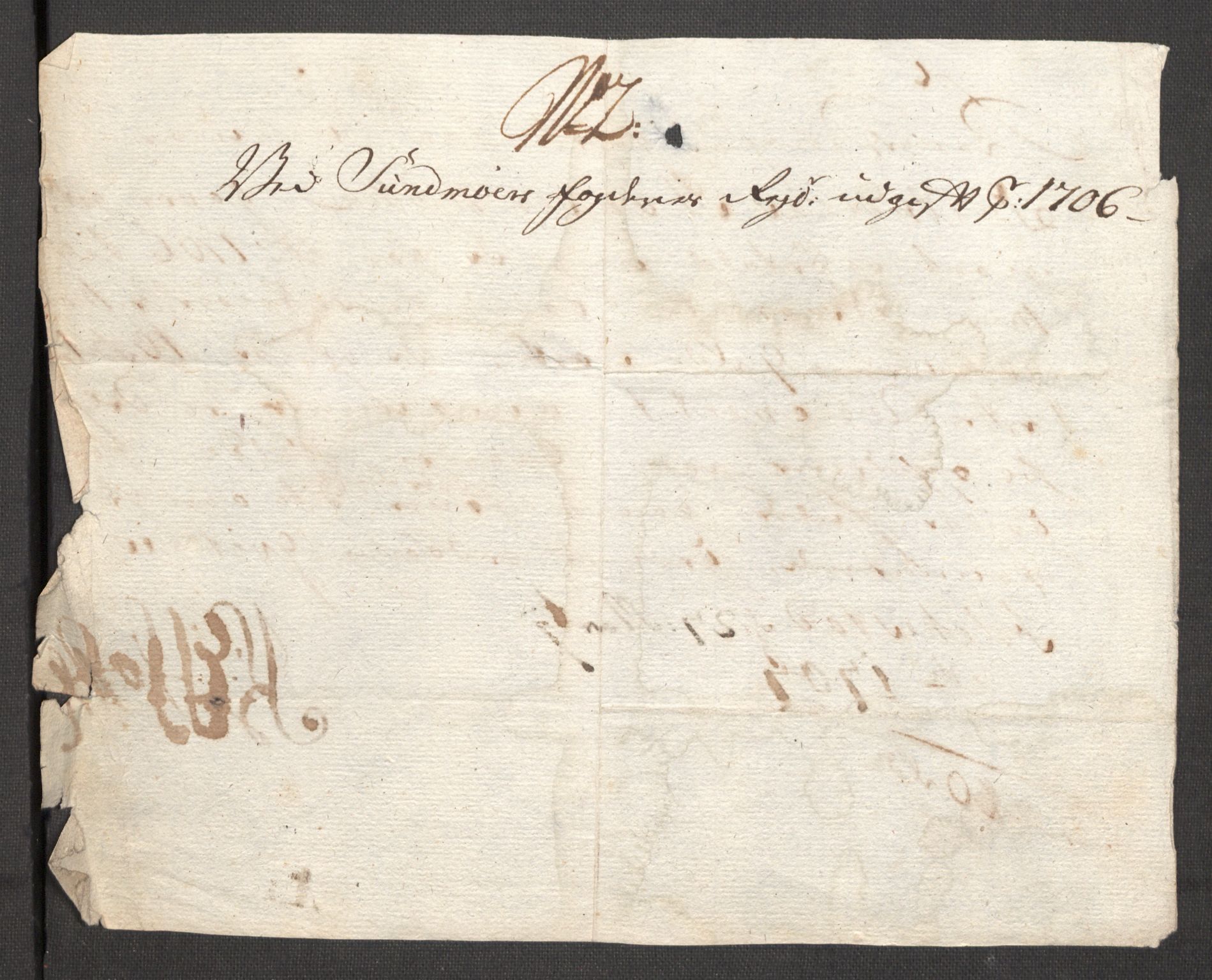 Rentekammeret inntil 1814, Reviderte regnskaper, Fogderegnskap, RA/EA-4092/R54/L3561: Fogderegnskap Sunnmøre, 1706-1707, p. 169