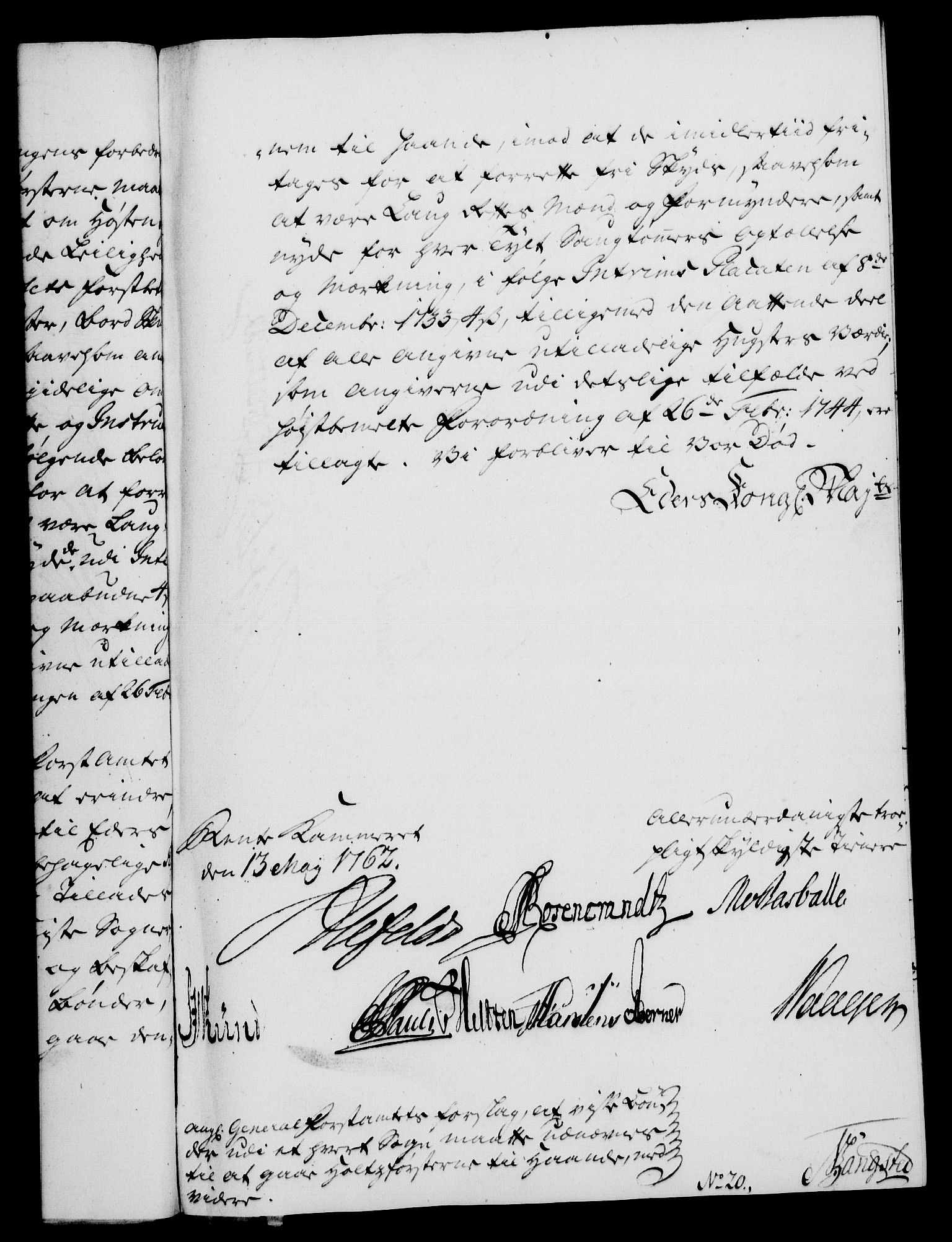 Rentekammeret, Kammerkanselliet, AV/RA-EA-3111/G/Gf/Gfa/L0044: Norsk relasjons- og resolusjonsprotokoll (merket RK 52.44), 1762, p. 263