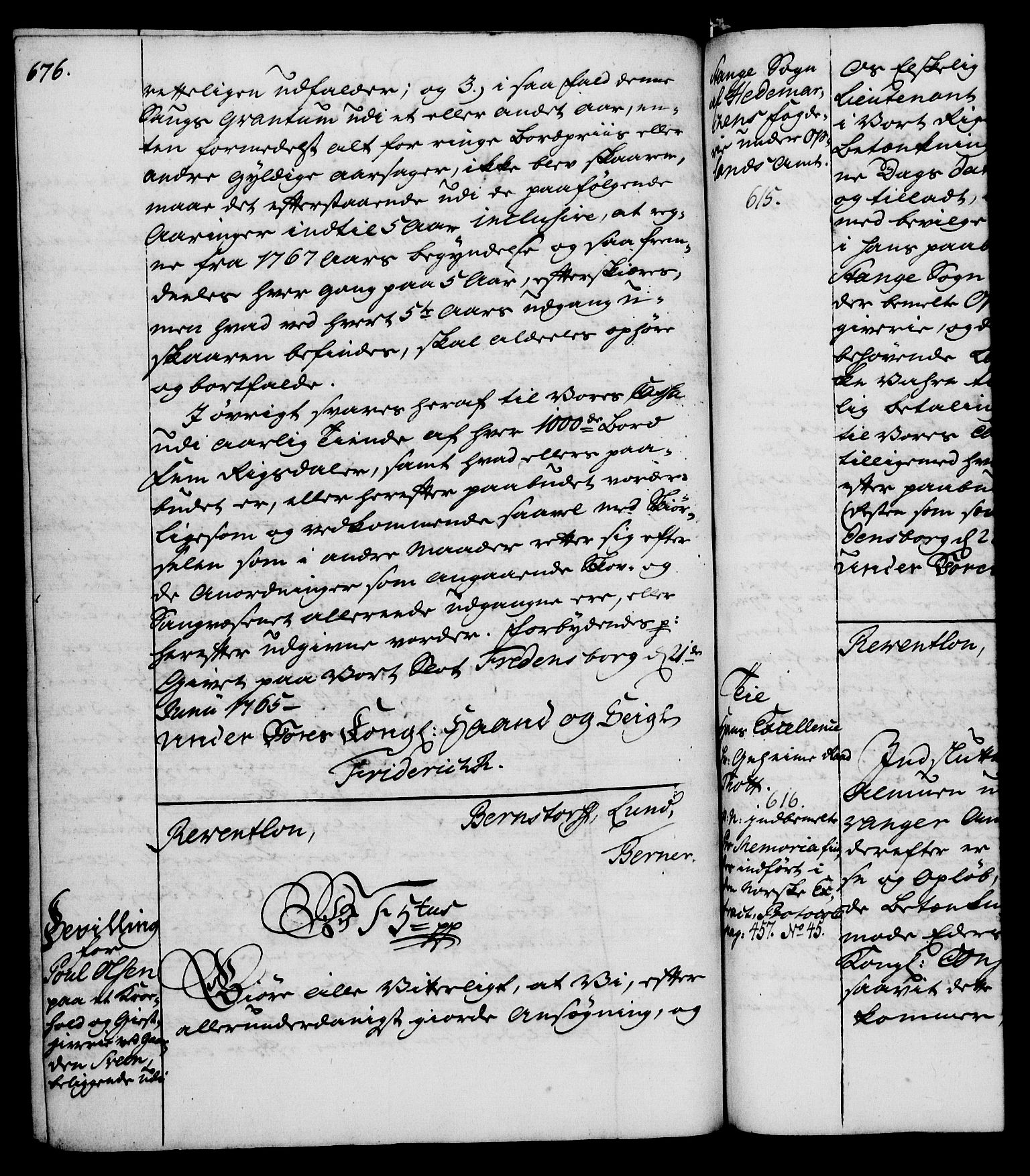 Rentekammeret, Kammerkanselliet, RA/EA-3111/G/Gg/Gga/L0007: Norsk ekspedisjonsprotokoll med register (merket RK 53.7), 1759-1768, p. 676