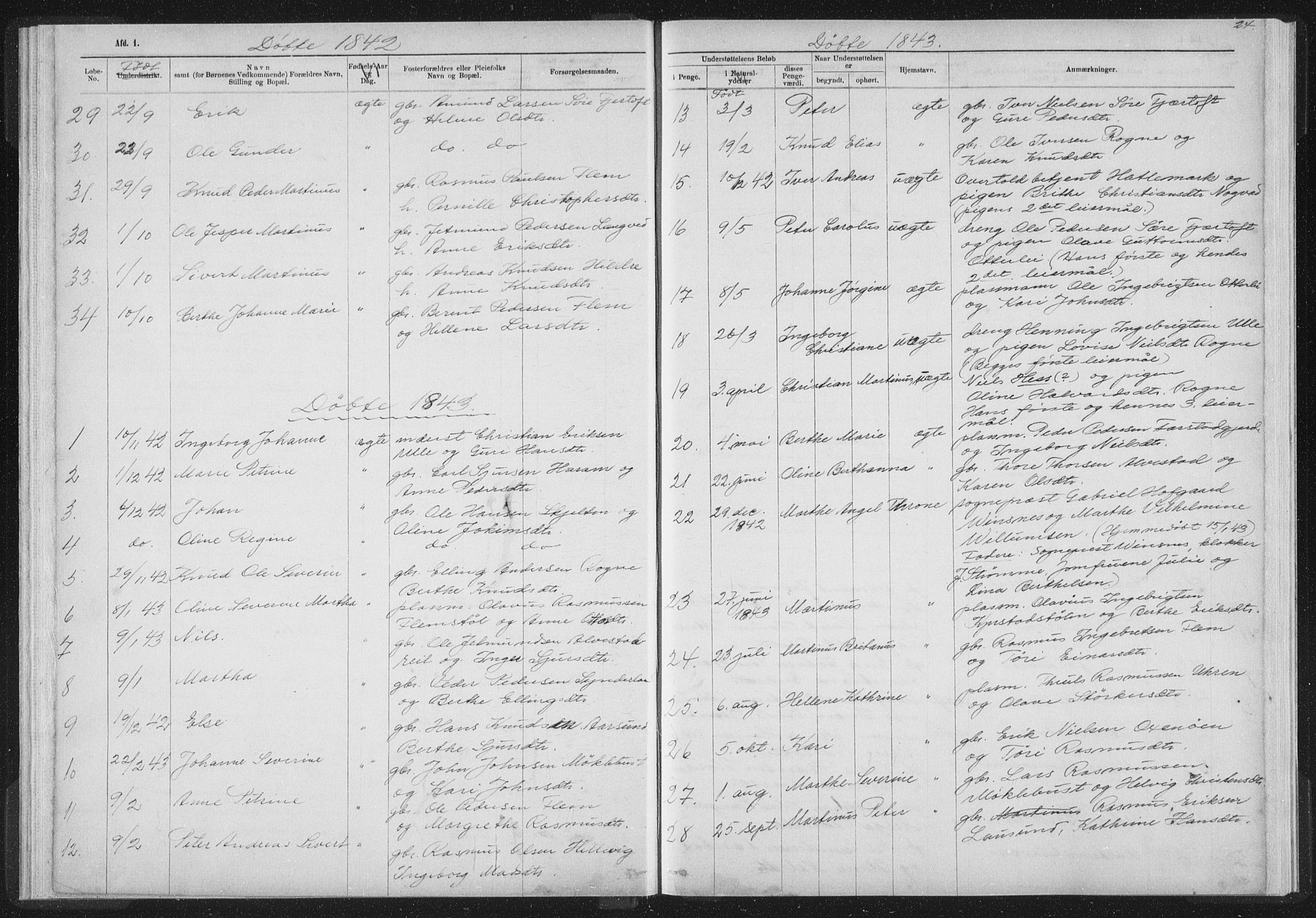 Ministerialprotokoller, klokkerbøker og fødselsregistre - Møre og Romsdal, AV/SAT-A-1454/536/L0514: Parish register (official) no. 536D01, 1840-1875, p. 24