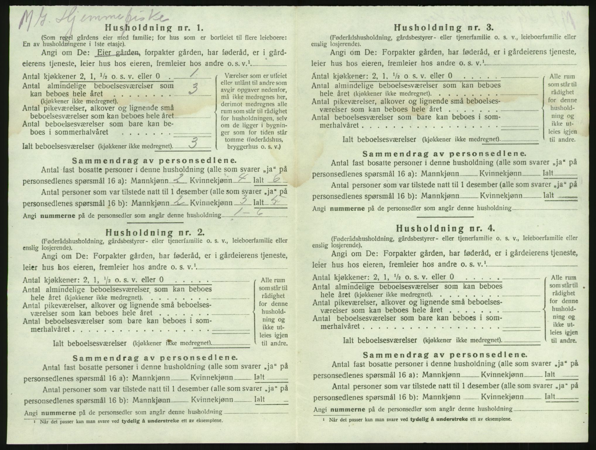 SAKO, 1920 census for Brunlanes, 1920, p. 1486