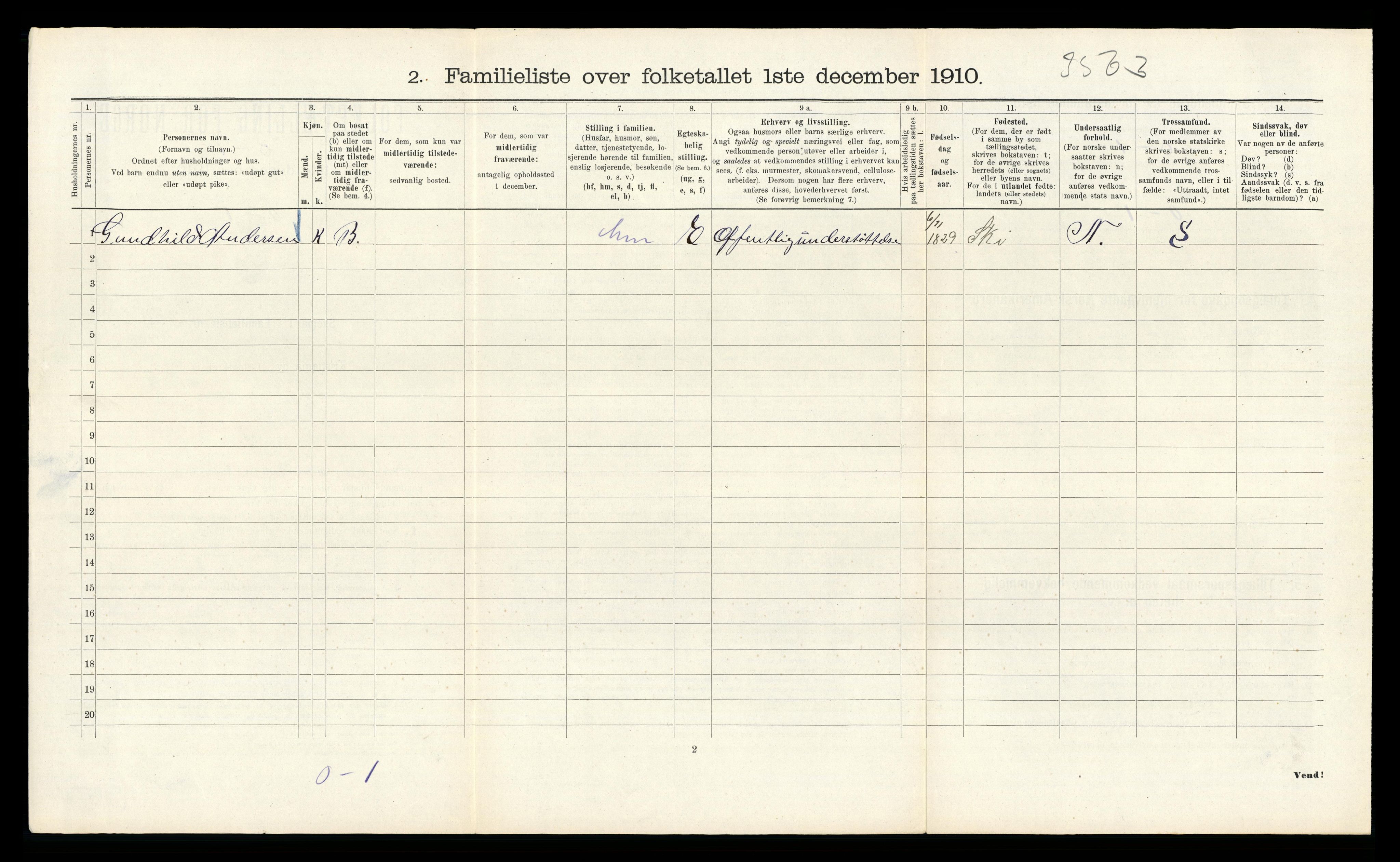 RA, 1910 census for Kristiania, 1910, p. 63660
