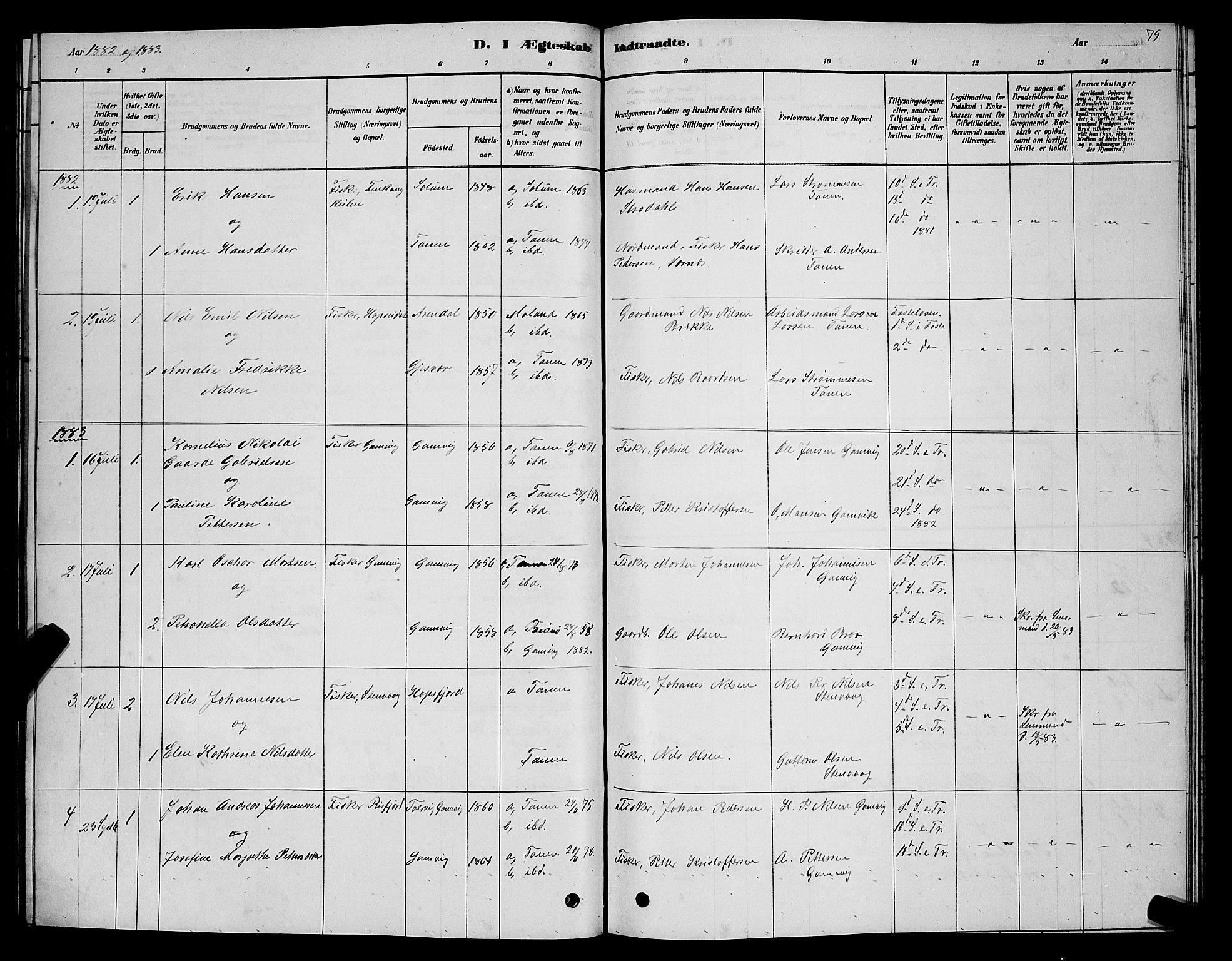 Tana sokneprestkontor, SATØ/S-1334/H/Hb/L0005klokker: Parish register (copy) no. 5, 1878-1891, p. 79