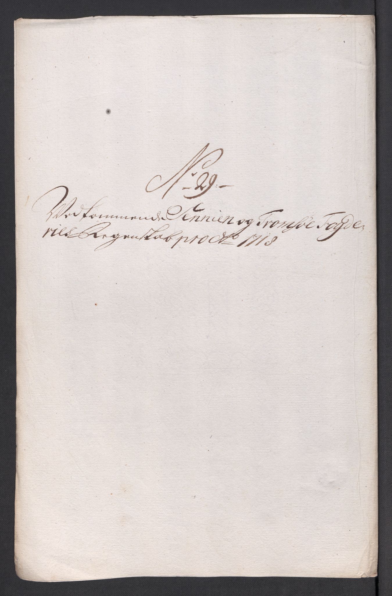 Rentekammeret inntil 1814, Reviderte regnskaper, Fogderegnskap, AV/RA-EA-4092/R68/L4764: Fogderegnskap Senja og Troms, 1718, p. 195