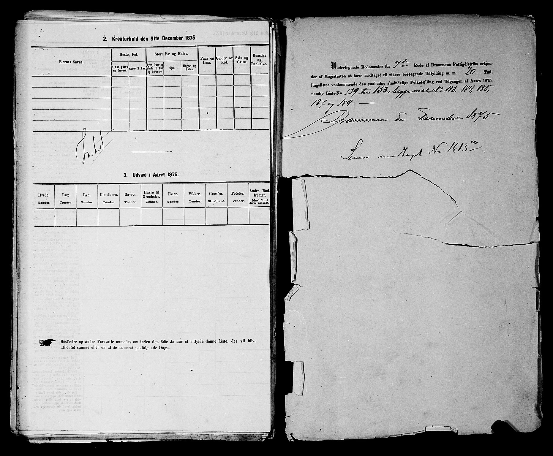 SAKO, 1875 census for 0602 Drammen, 1875, p. 670