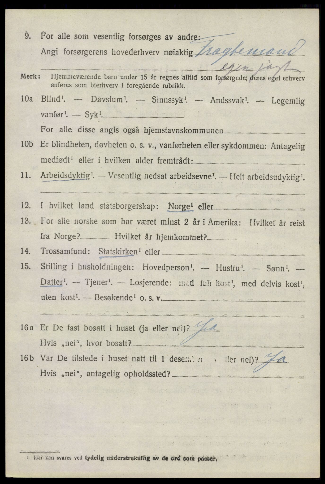 SAO, 1920 census for Moss land district, 1920, p. 6430