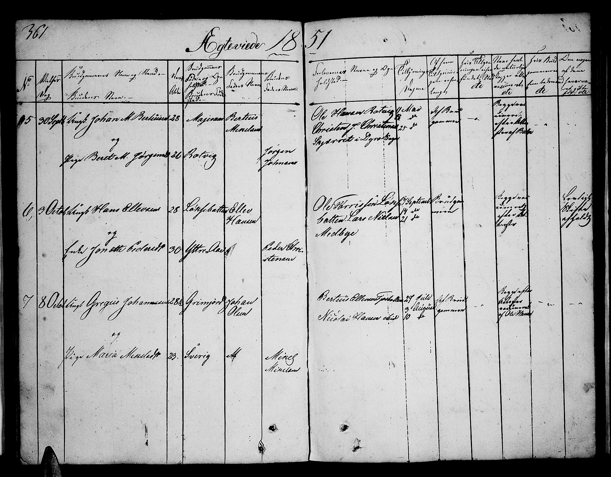 Ibestad sokneprestembete, AV/SATØ-S-0077/H/Ha/Hab/L0003klokker: Parish register (copy) no. 3, 1833-1852, p. 361