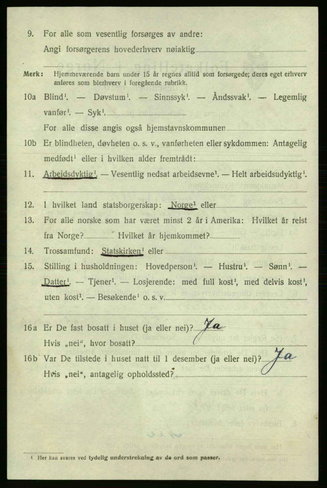 SAO, 1920 census for Fredrikshald, 1920, p. 16244