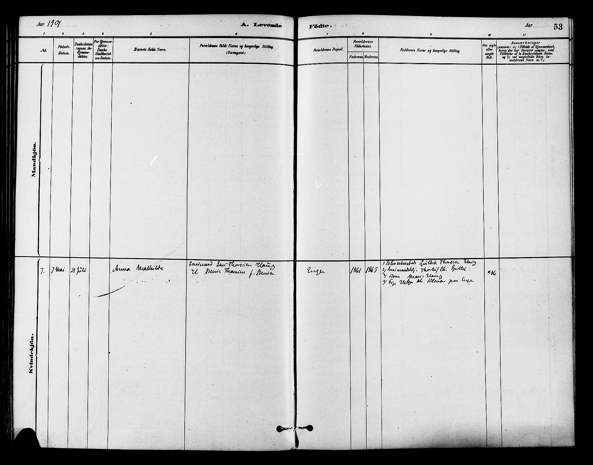 Flesberg kirkebøker, AV/SAKO-A-18/F/Fb/L0001: Parish register (official) no. II 1, 1879-1907, p. 53