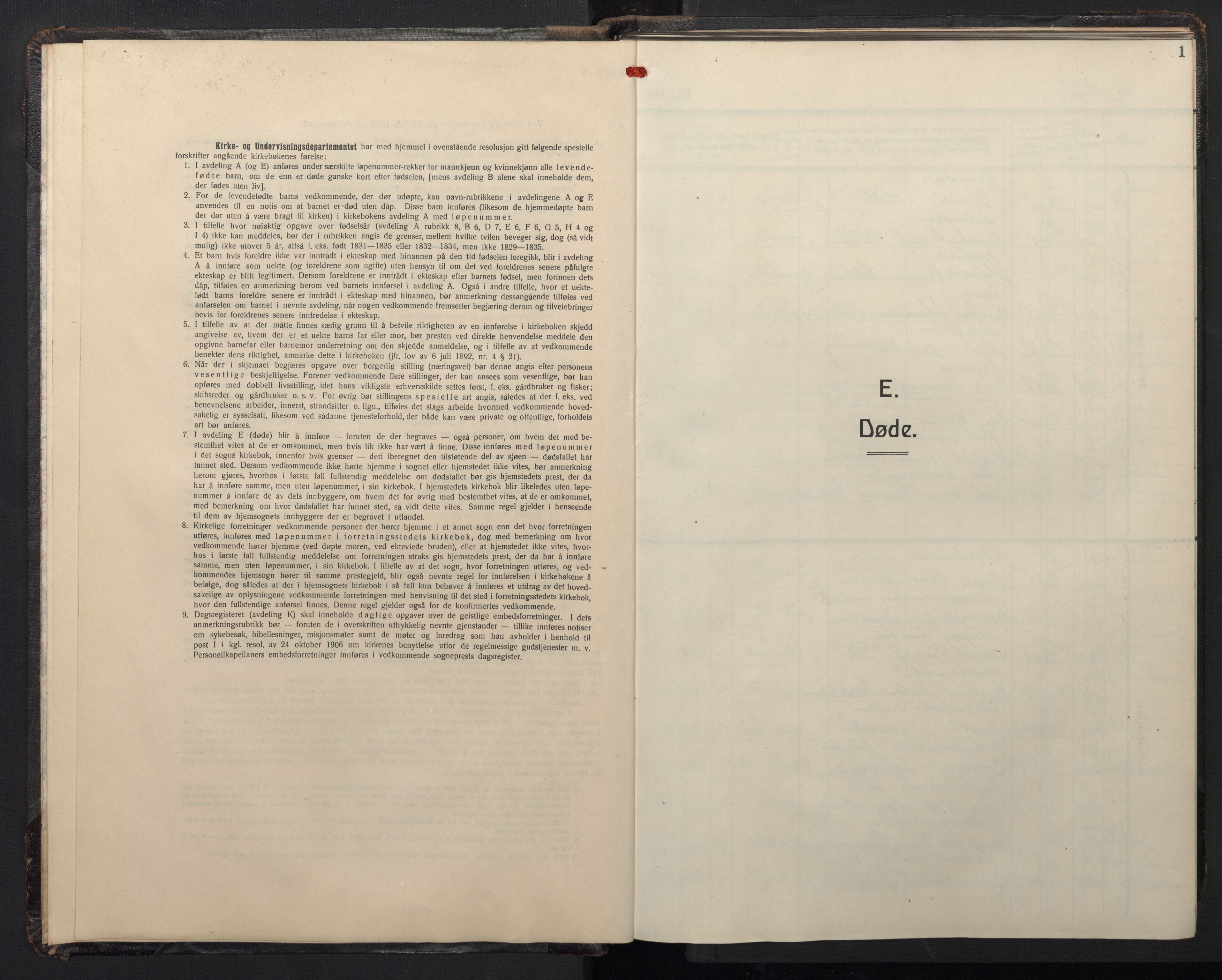 Nykirken Sokneprestembete, SAB/A-77101/H/Hab: Parish register (copy) no. E 4, 1947-1965, p. 0b-1a
