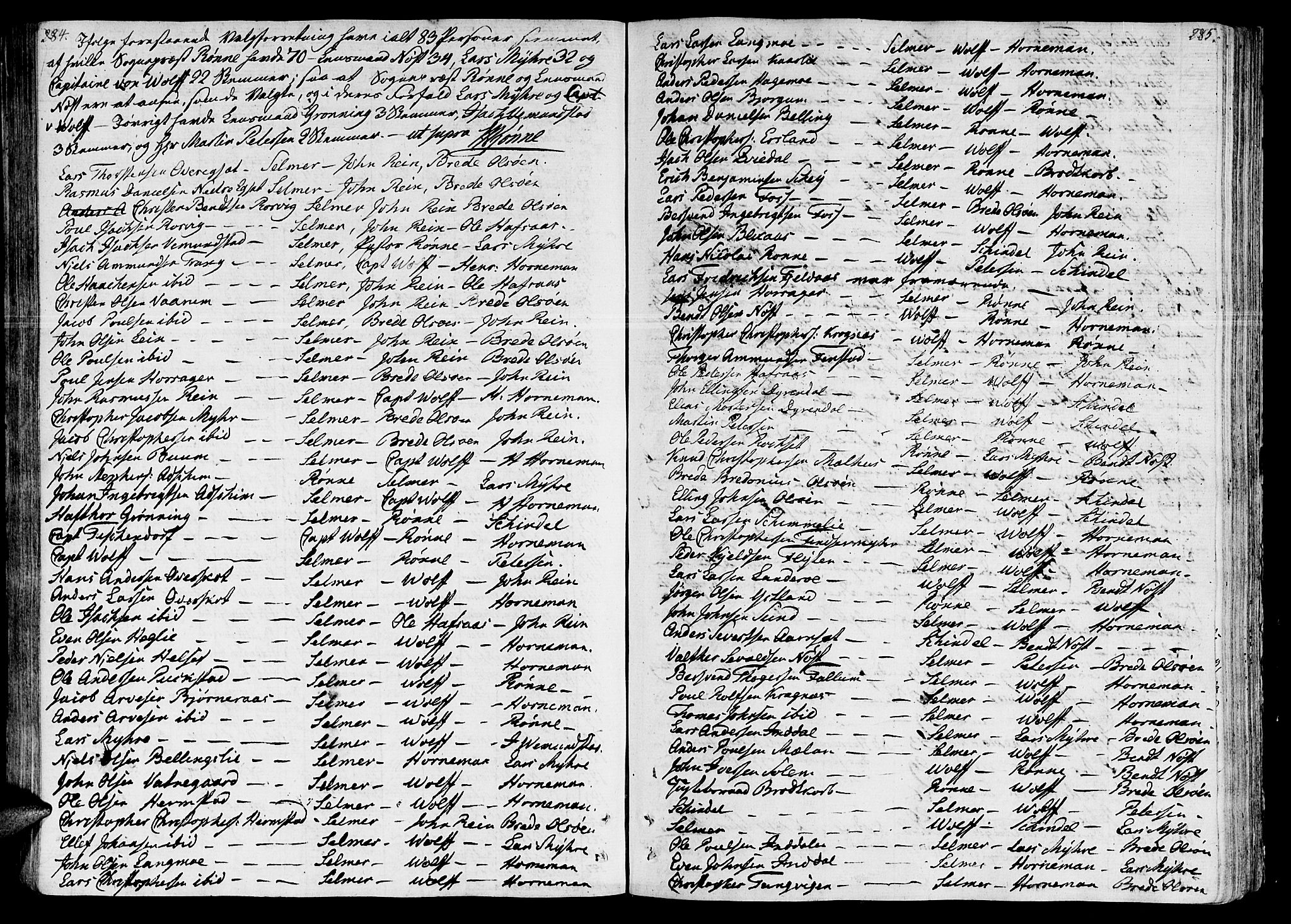 Ministerialprotokoller, klokkerbøker og fødselsregistre - Sør-Trøndelag, SAT/A-1456/646/L0607: Parish register (official) no. 646A05, 1806-1815, p. 284-285